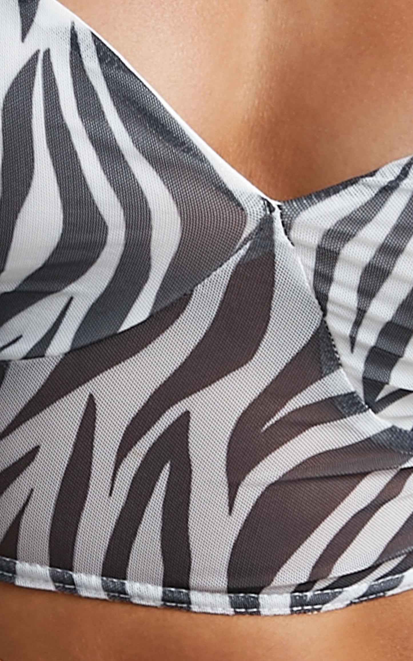 Eyes On You Top in Monochrome Zebra