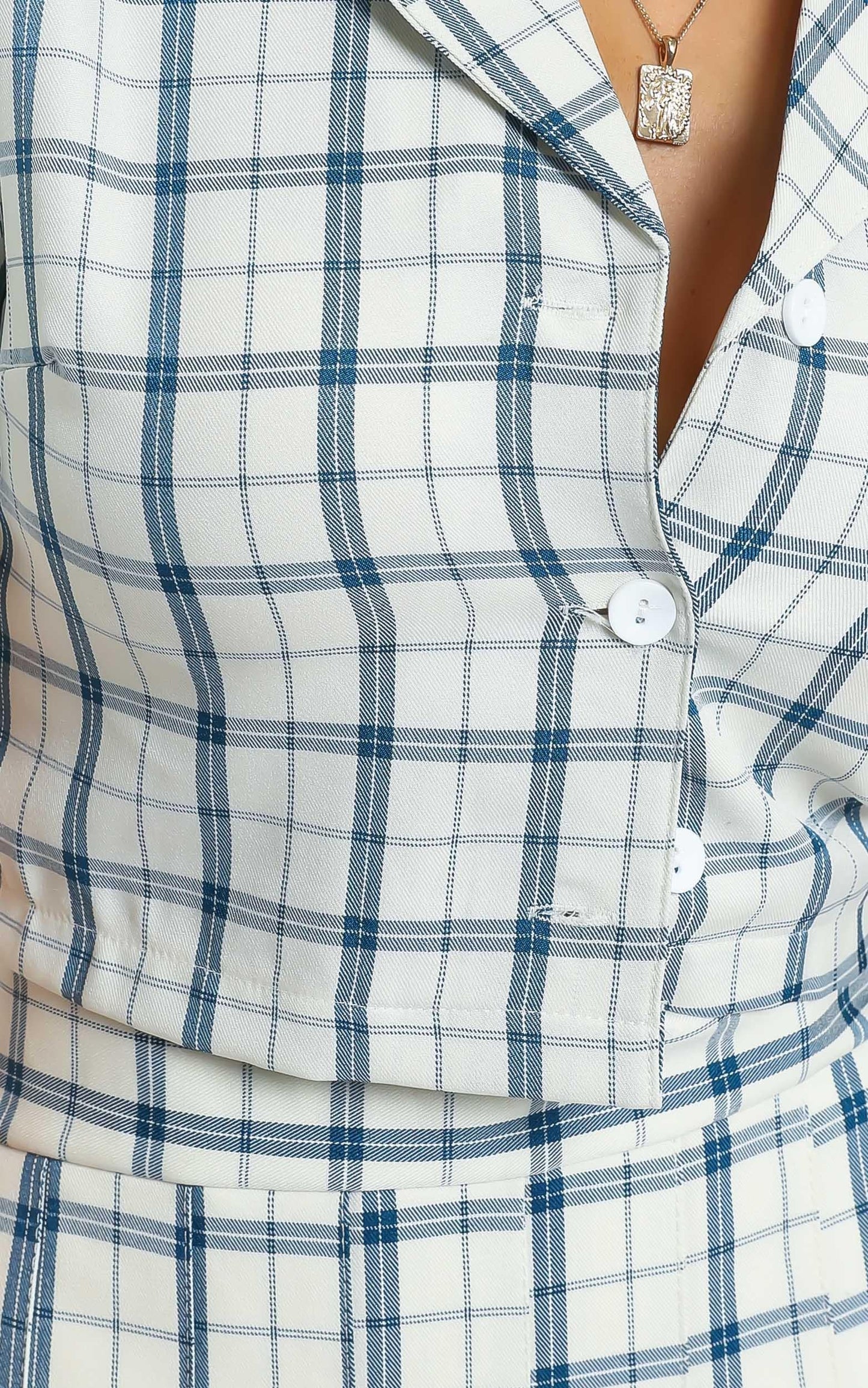 Ollie Shirt in Cream Check