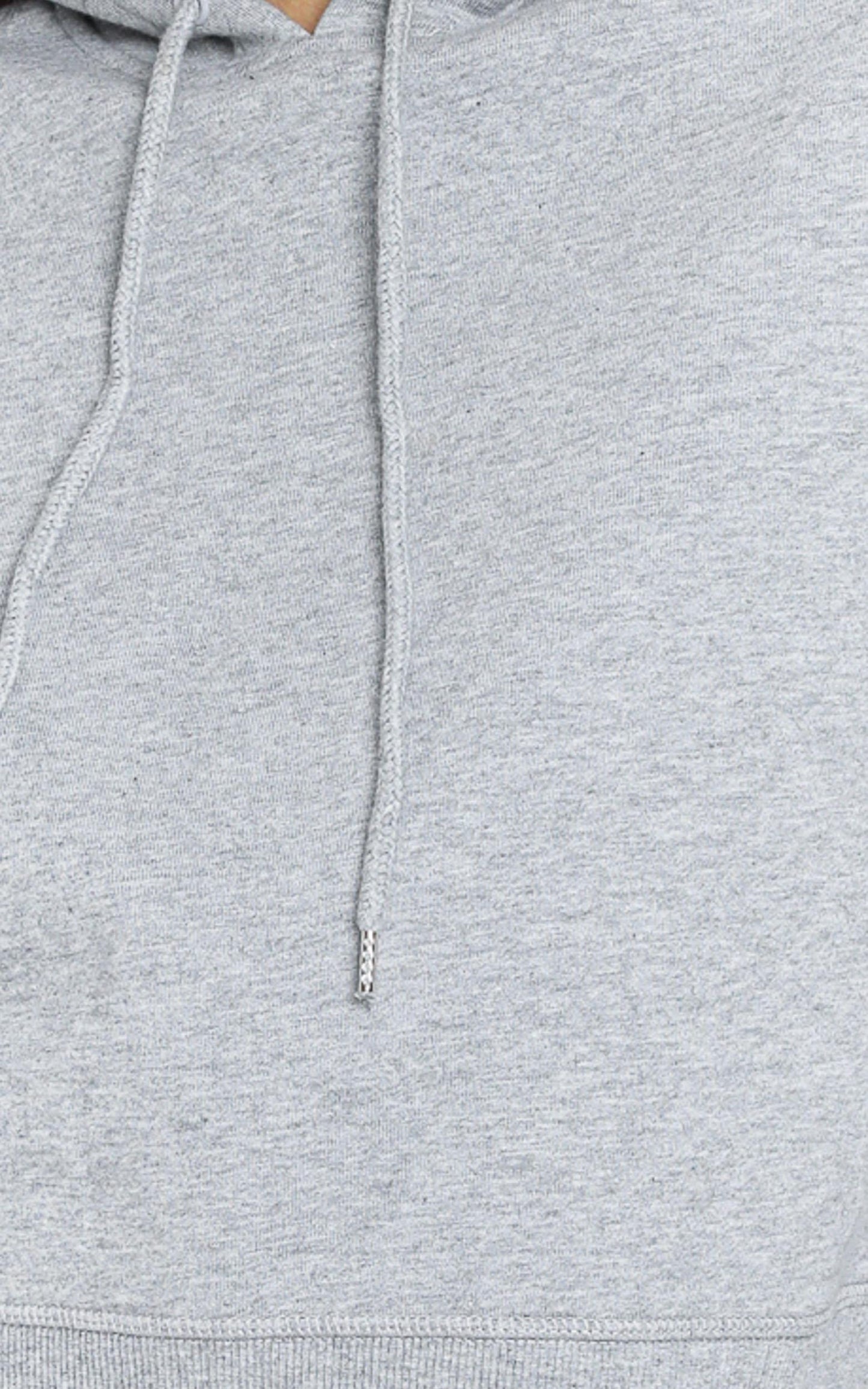 AS Colour - Crop Hood in Grey Marle