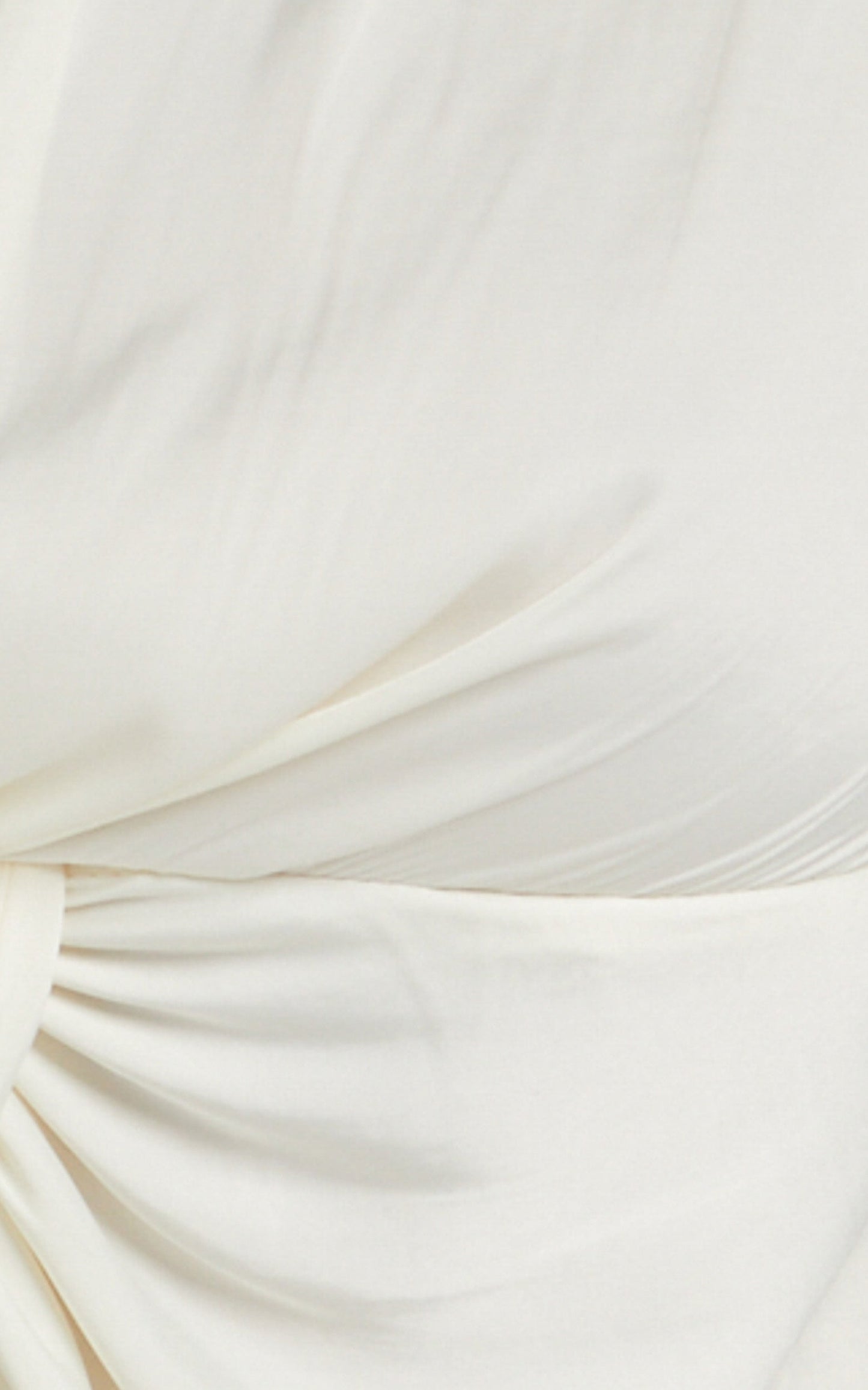 Elexis Top - Twist Front Long Sleeve Top in White