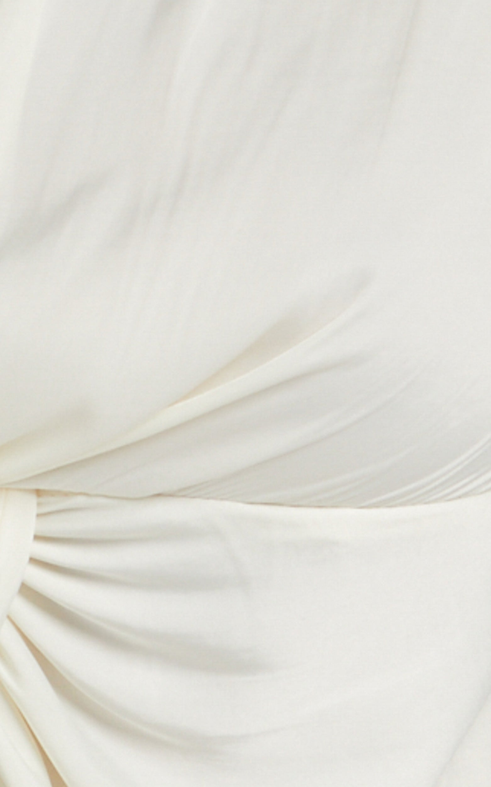 Elexis Top - Twist Front Long Sleeve Top in White