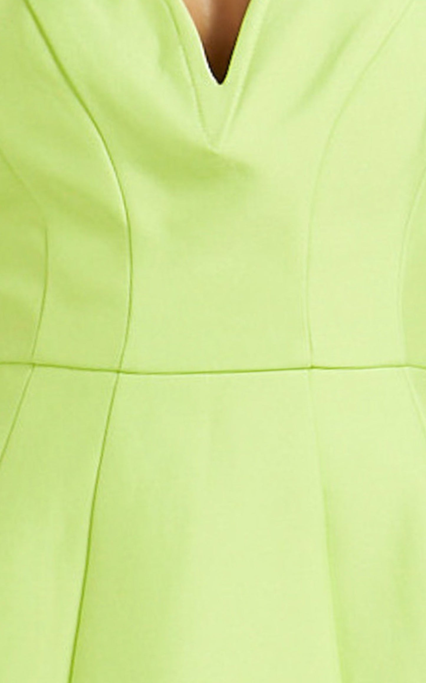Amalie The Label - Kora Plunge A Line Mini Dress in Citrus