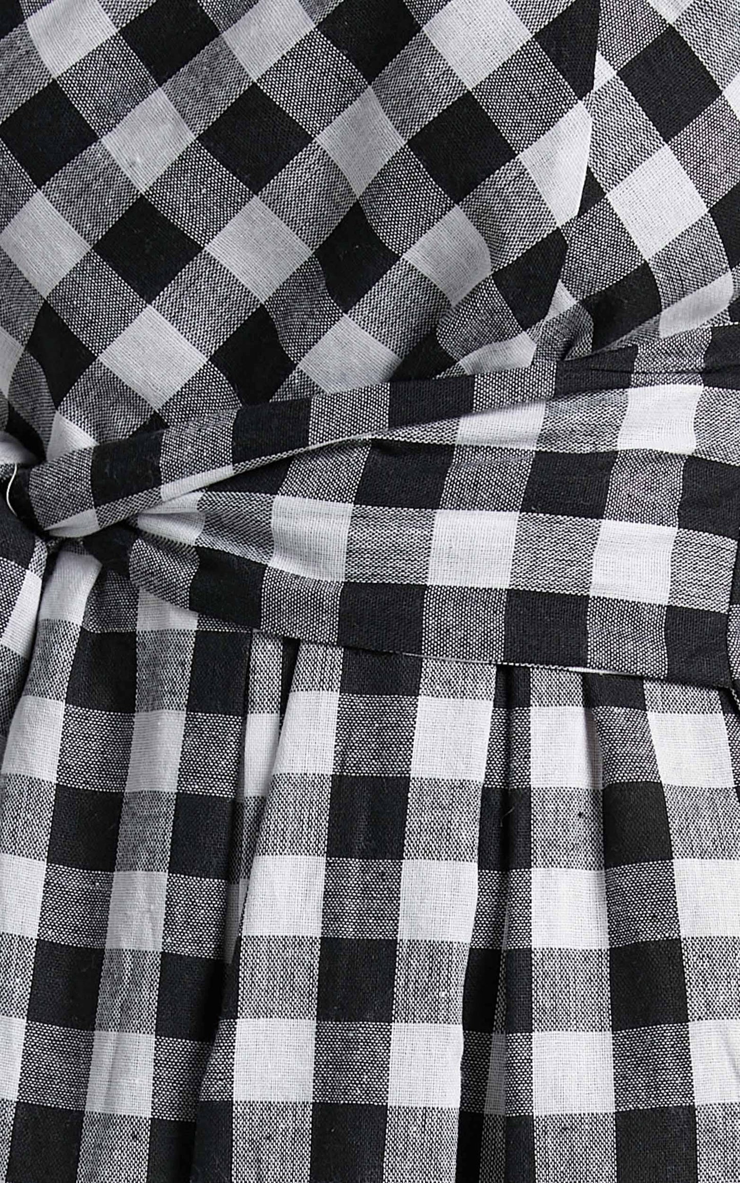 Lakeyn Dress in Black Gingham