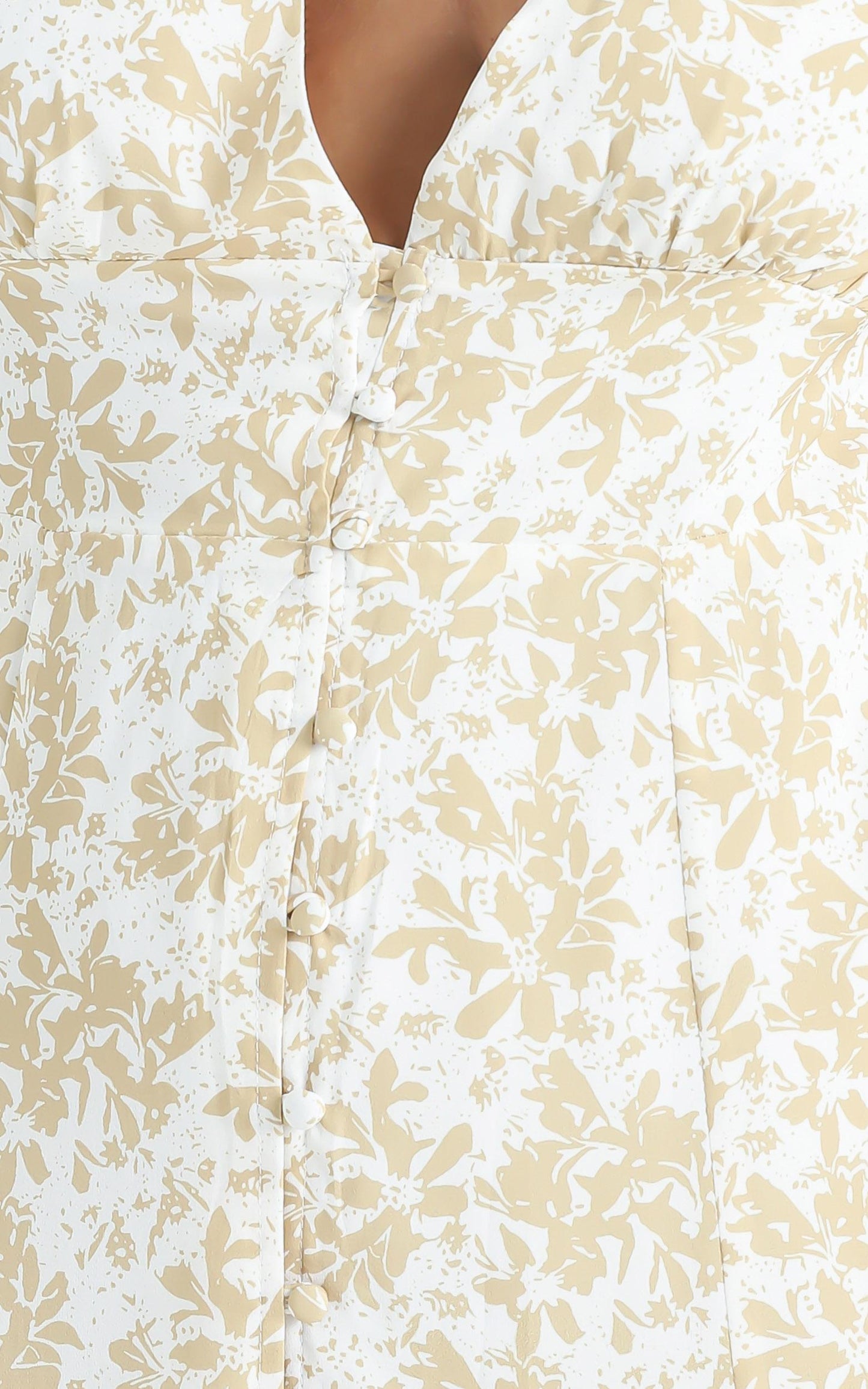 Thea Dress in Mustard Floral