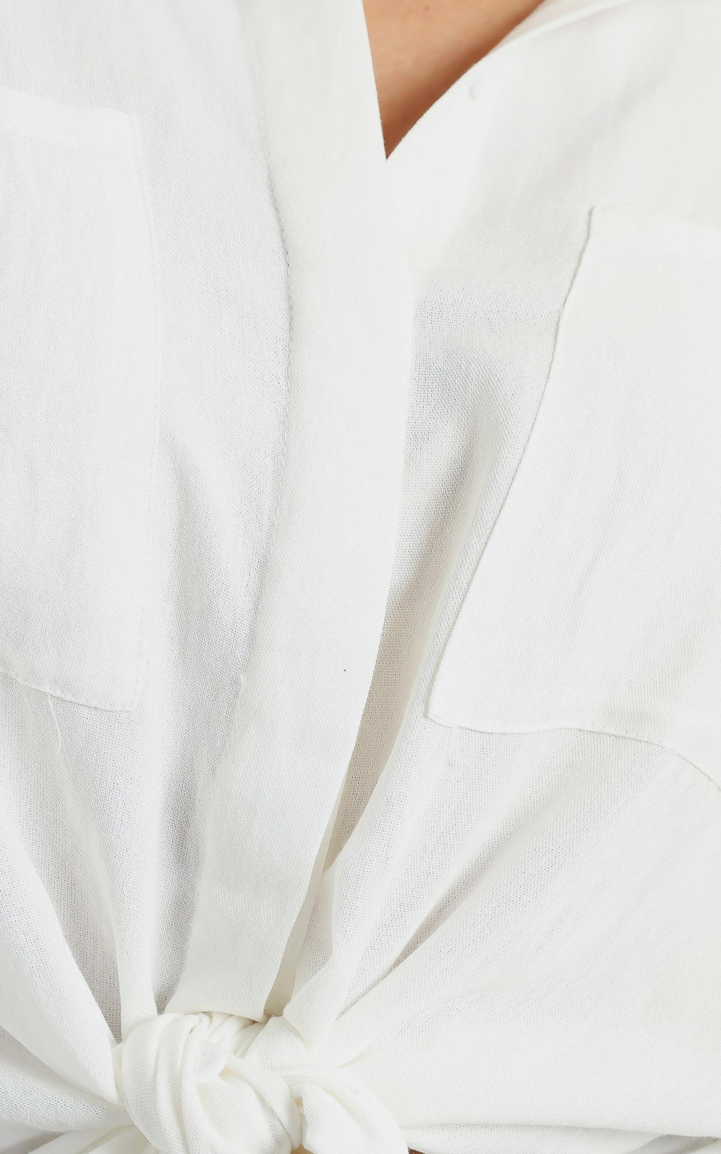 Trish Button Up Shirt in White