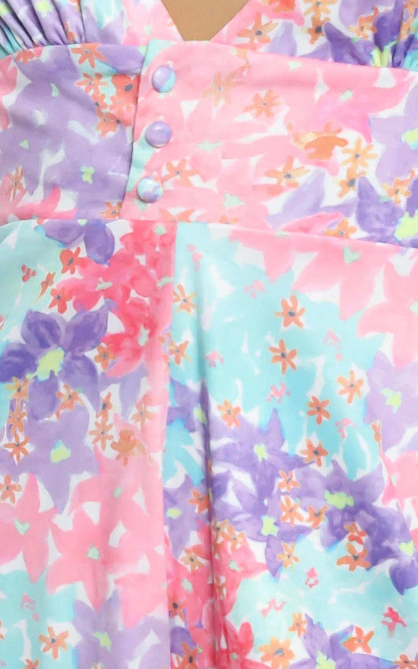 Ahmeira Playsuit in Electric Blooms