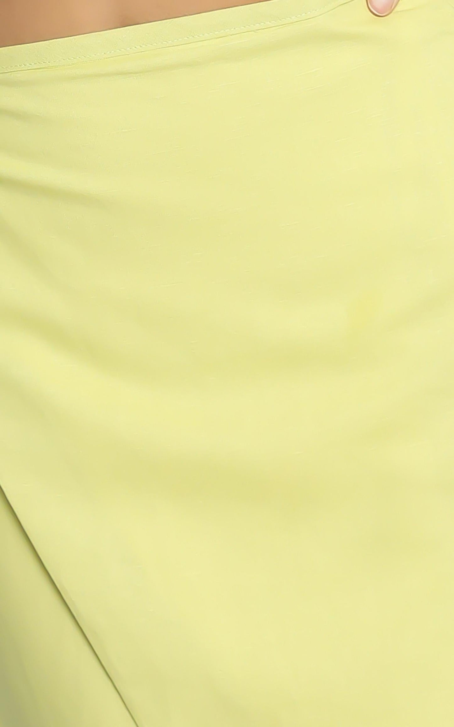 Charlie Holiday - Mila Wrap Skirt in Chartreuse