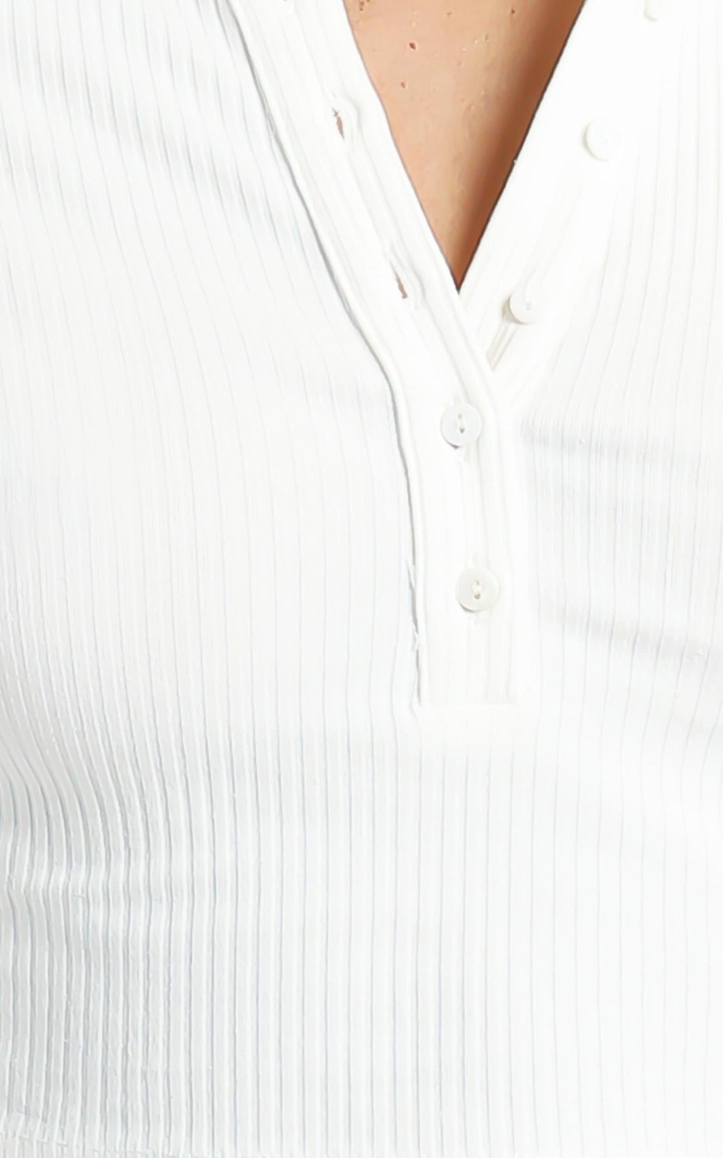 Indecisive Top in White