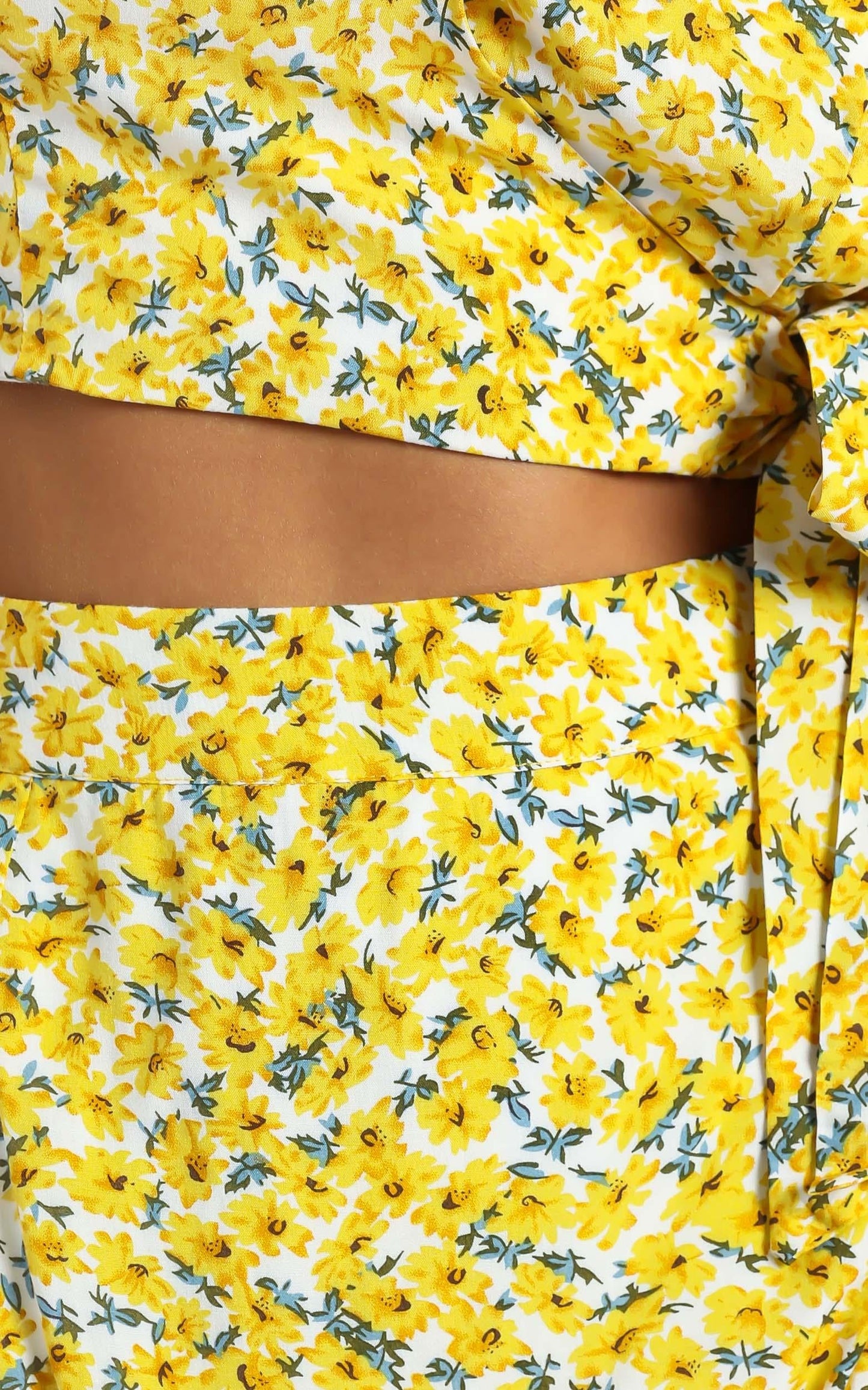 Karrie Two Piece Set in Yellow Floral