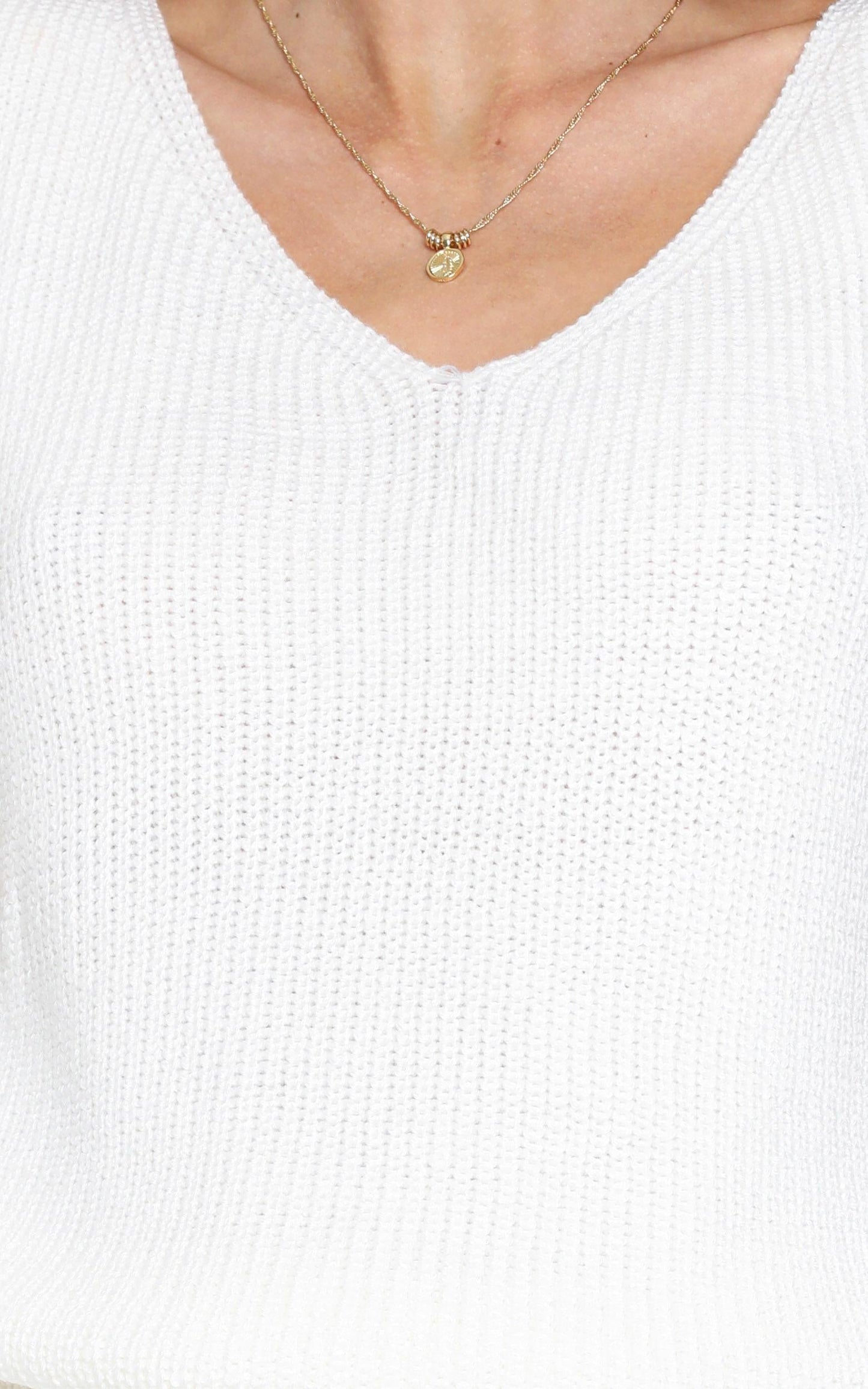 Luxe Lounge Knit Vest in Cream