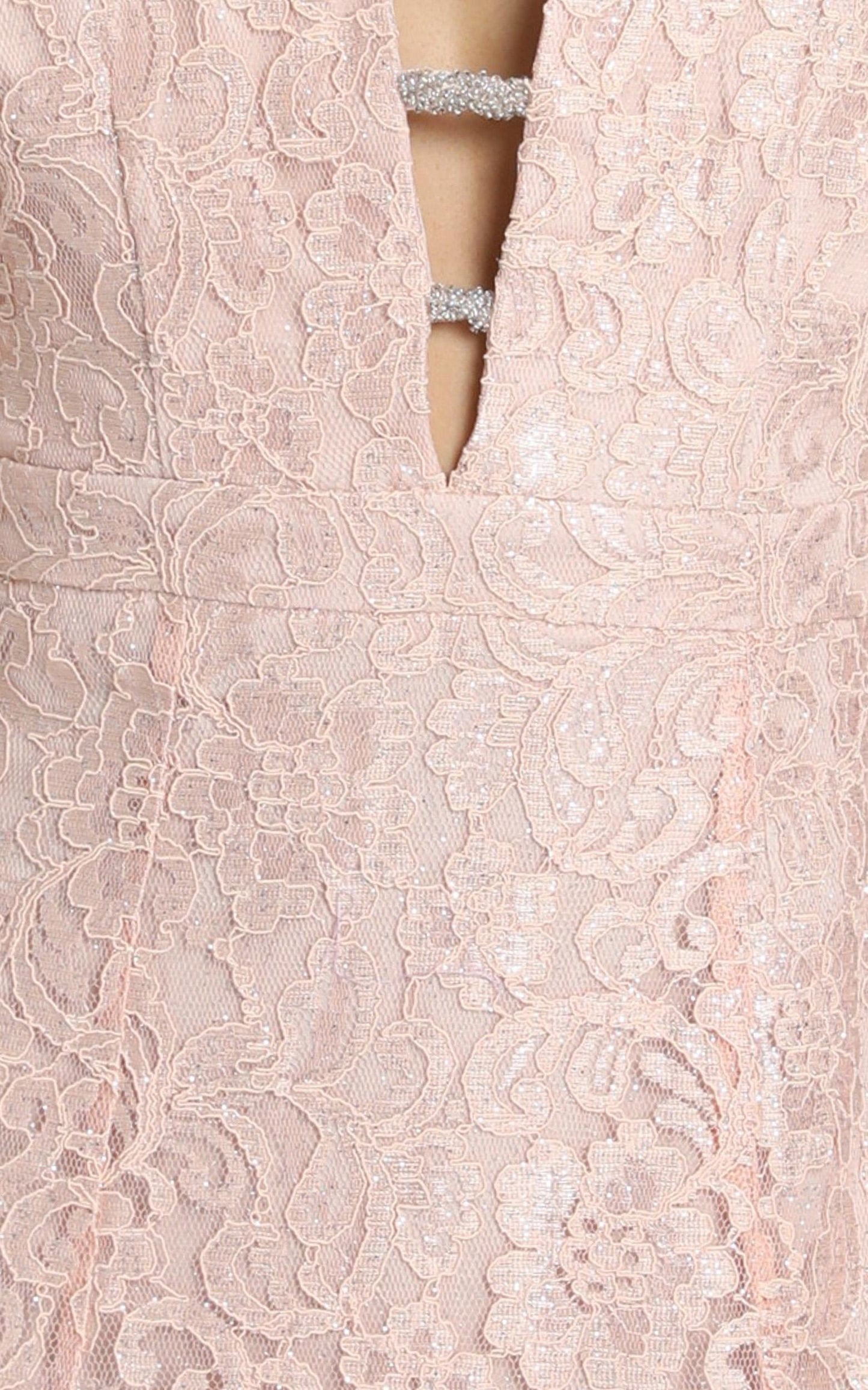 Madison maxi dress in blush sequin