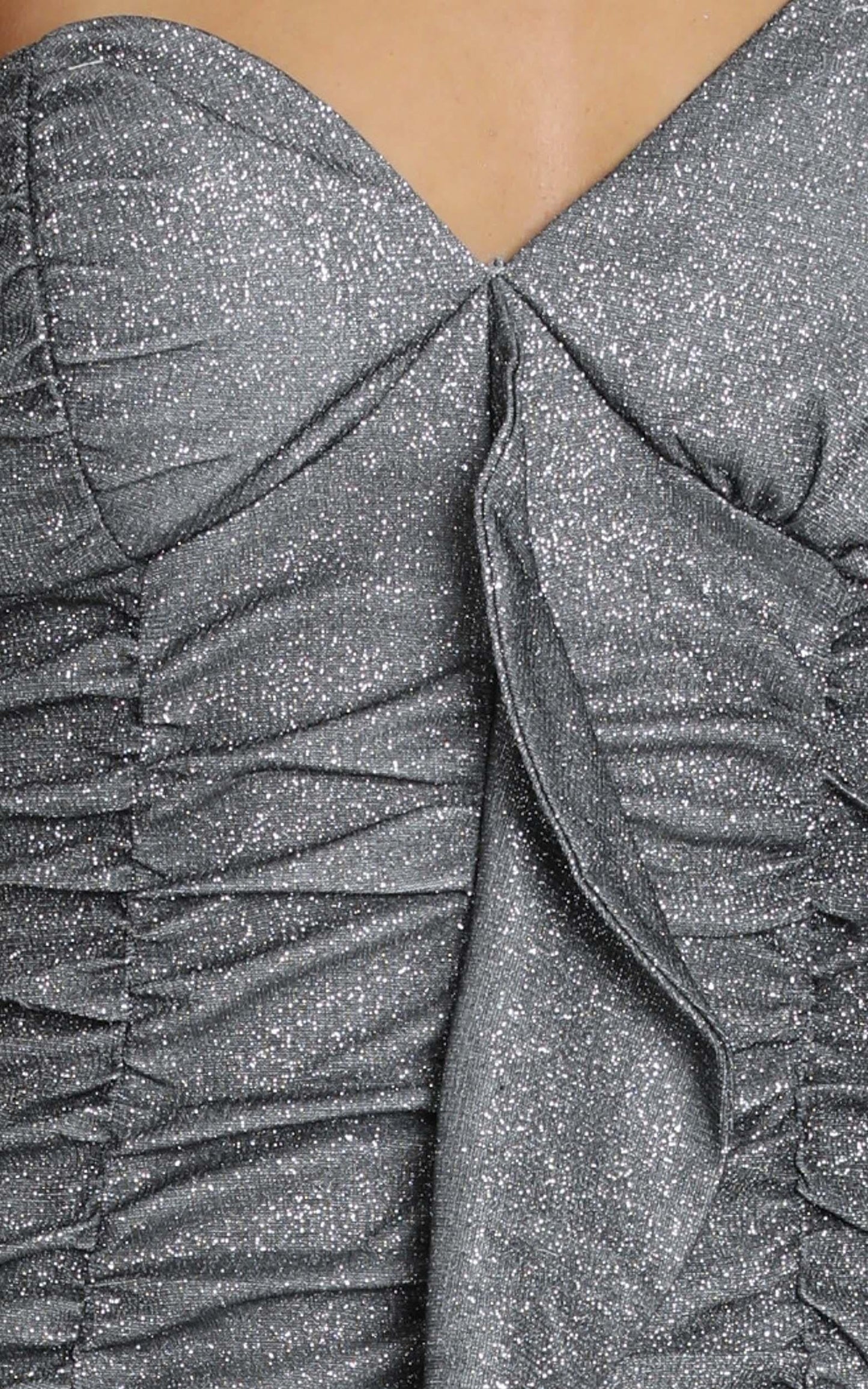 Saskia Dress in Black Glitter