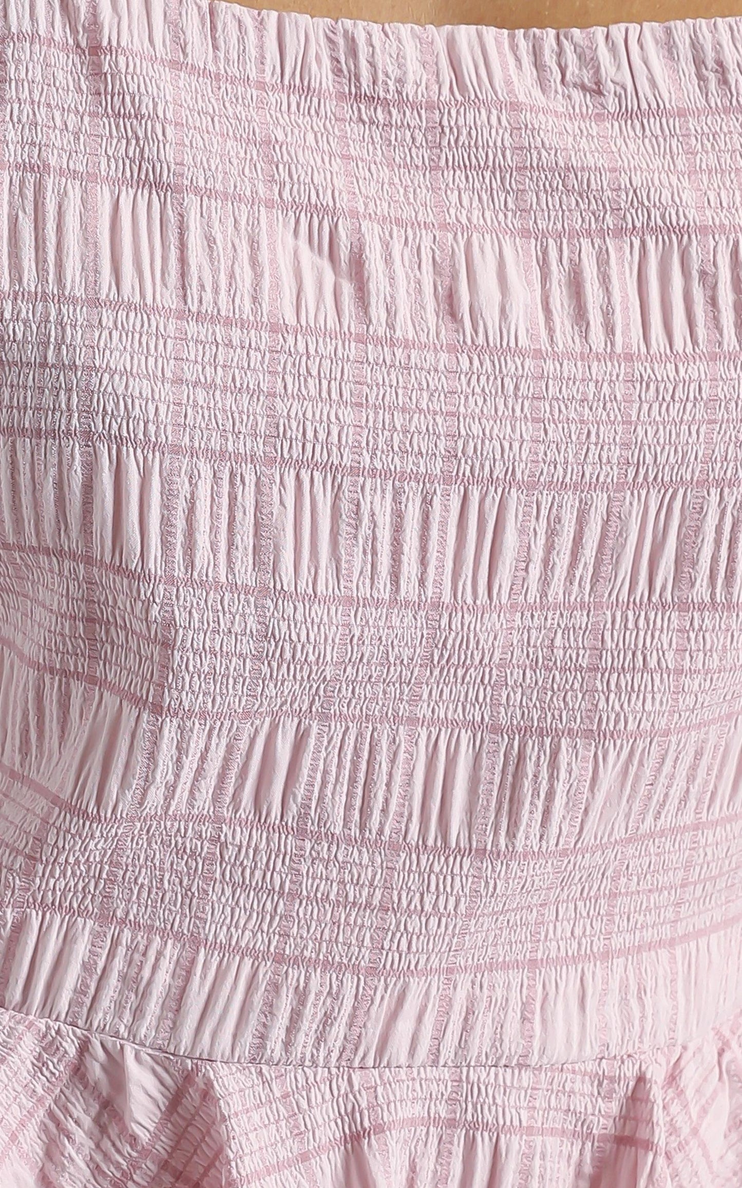Alane Dress in Blush Check