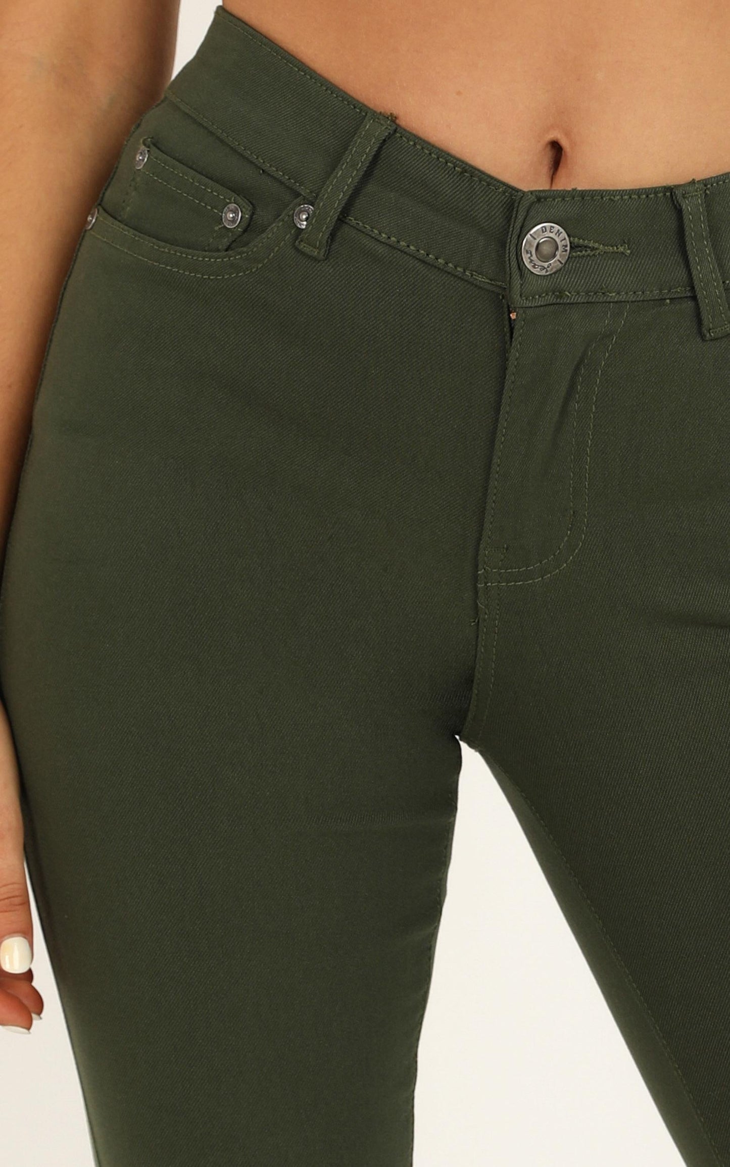 Fill Me In Jeggings In Khaki