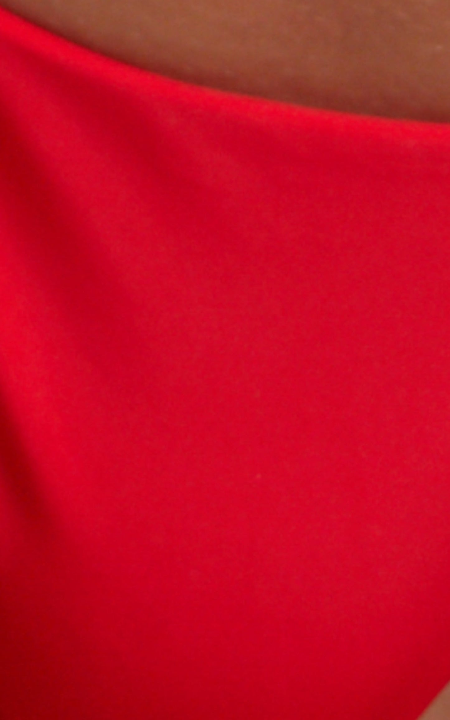 Brenna Recycled Nylon Tie Side Bikini Bottom in Red