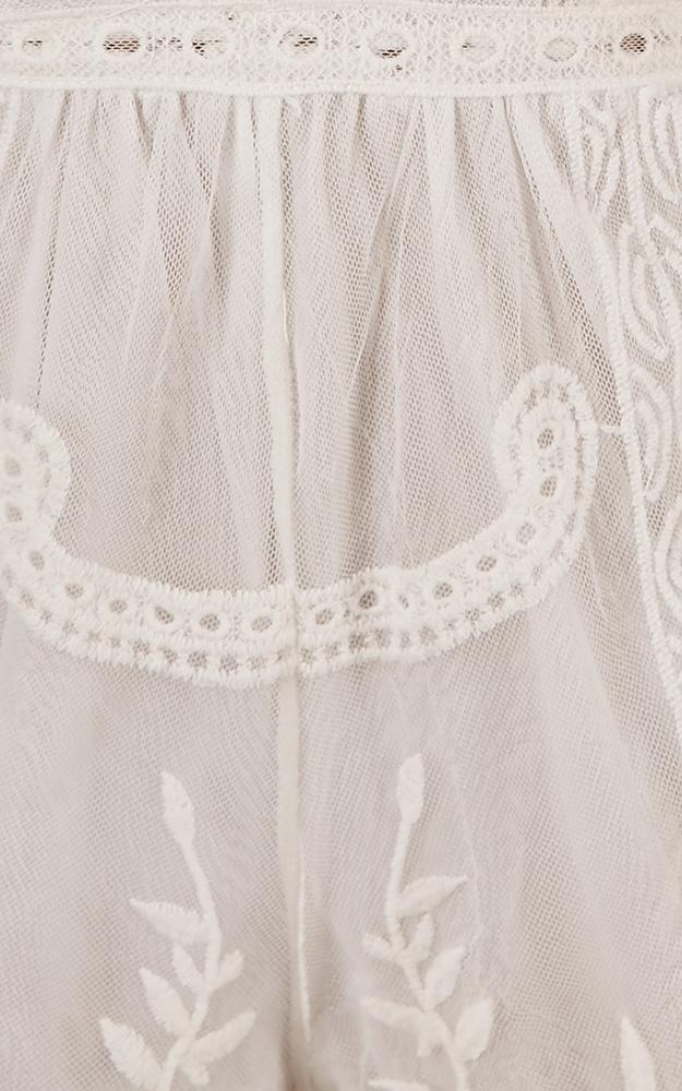 Face The Music Playsuit In White Lace