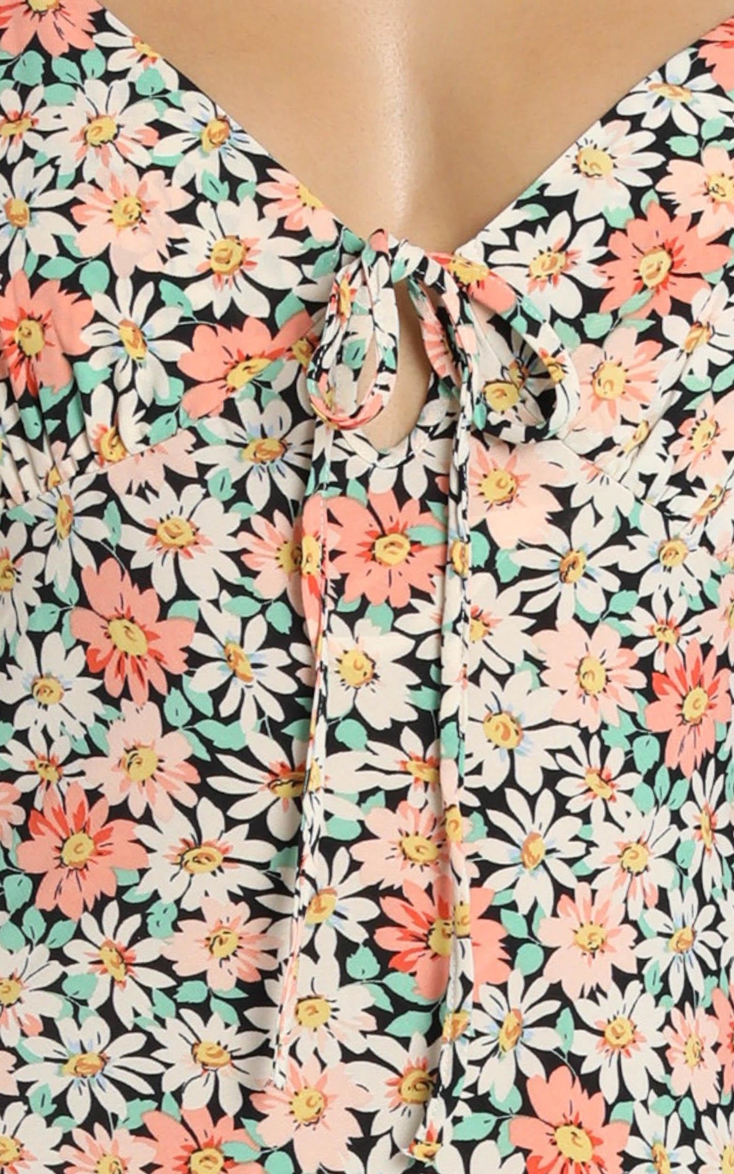 Toss The Dice Dress In Black Floral