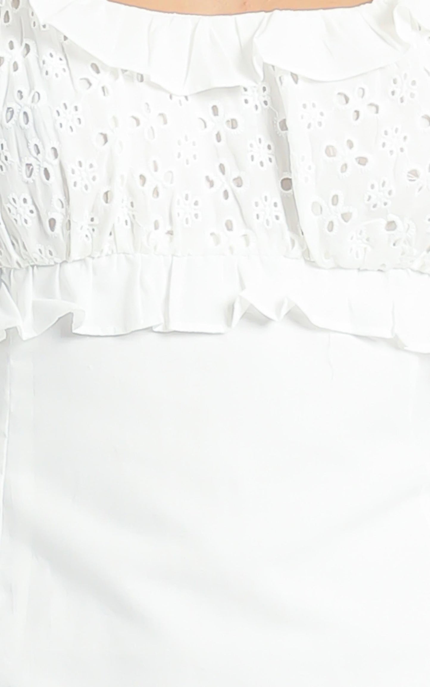 Looking Closely Dress In White