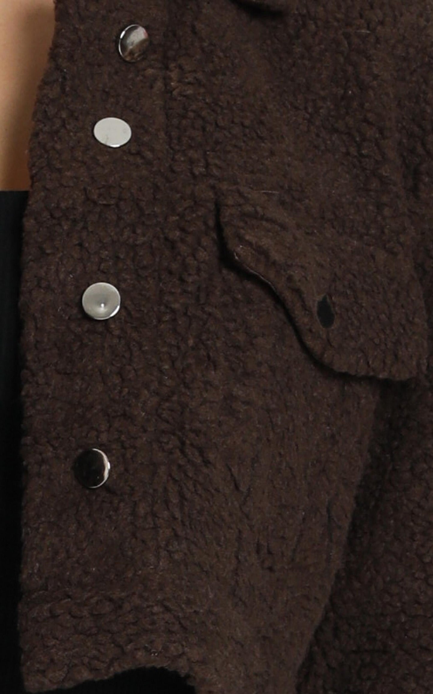 Team Spirit Teddy Jacket In Brown Teddy