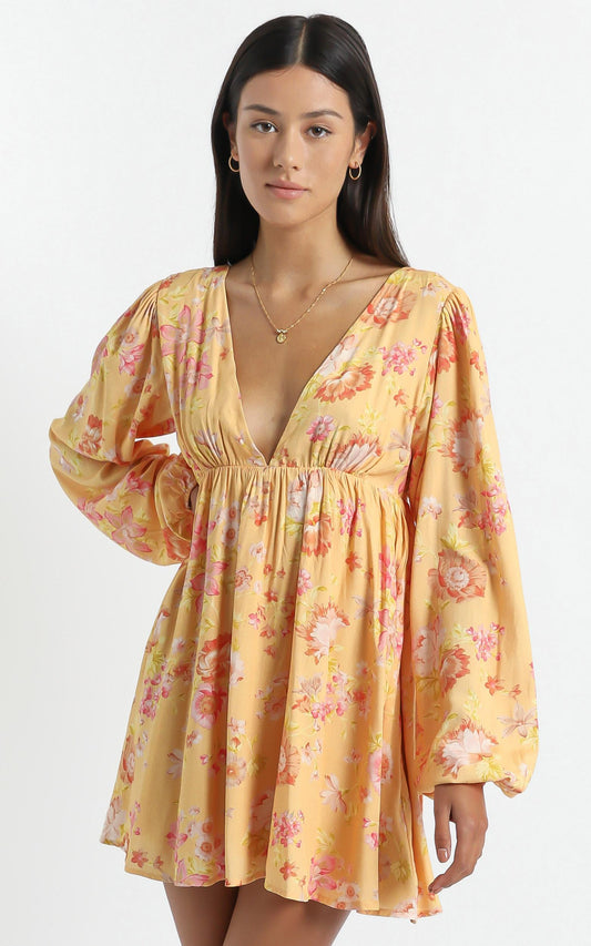 Kari Dress in Tuscan Spring
