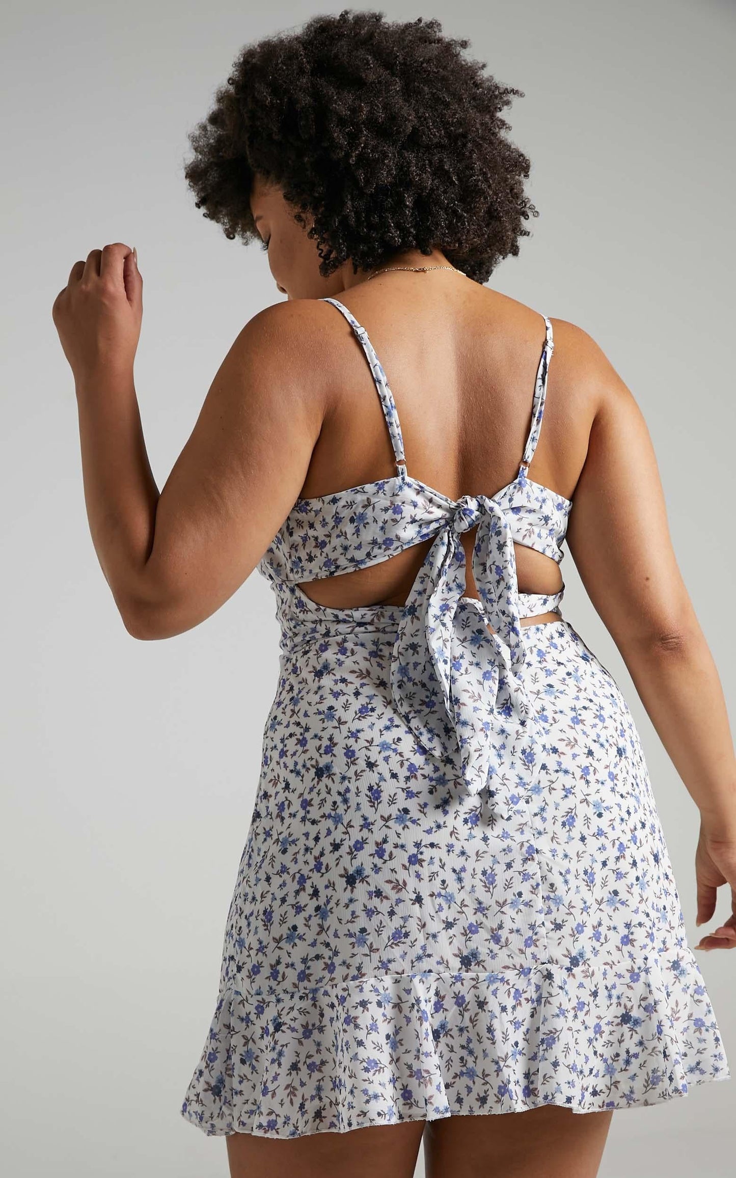 Falling In Love Dress in White Floral