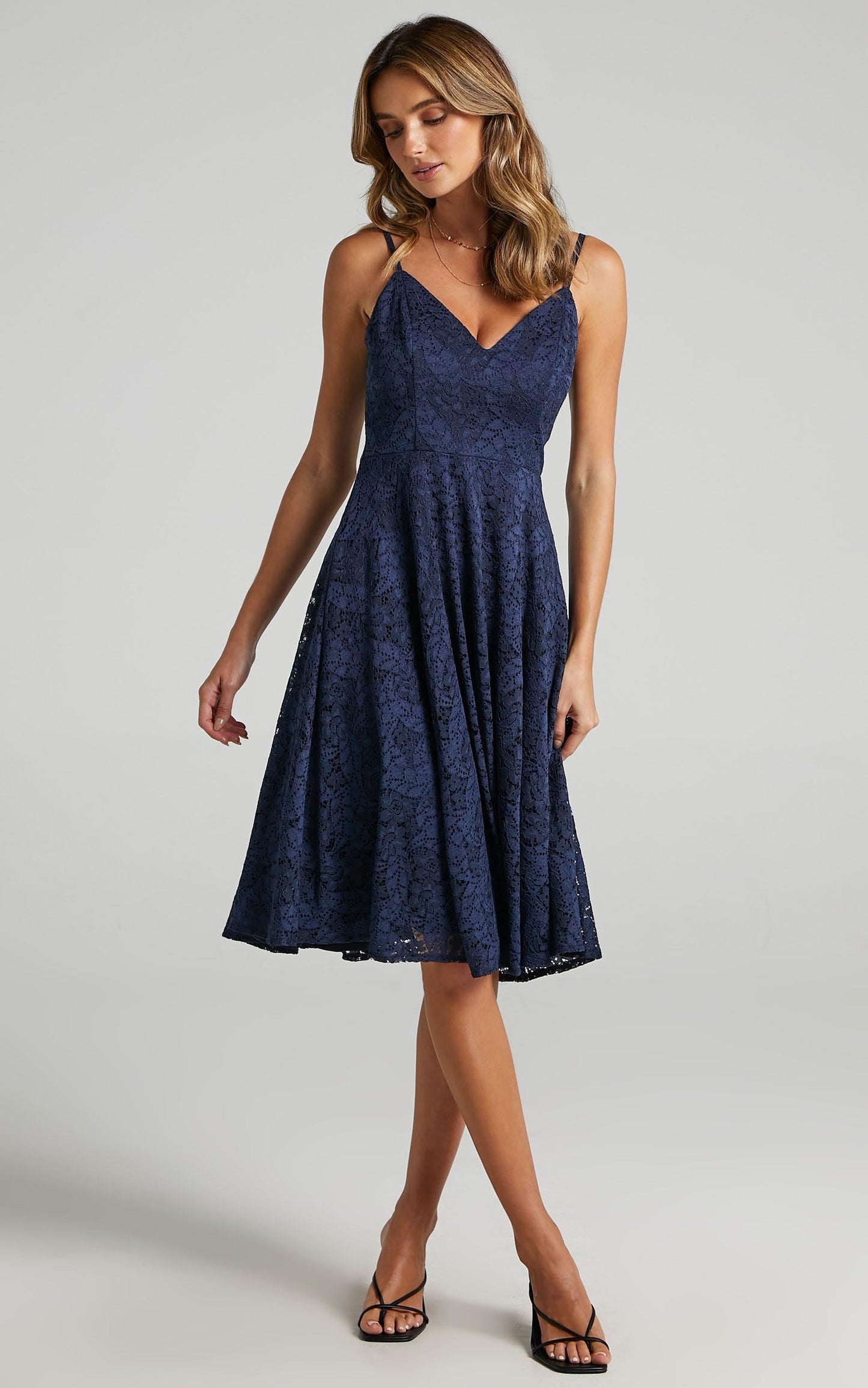 Far Beyond Dress in Navy Lace