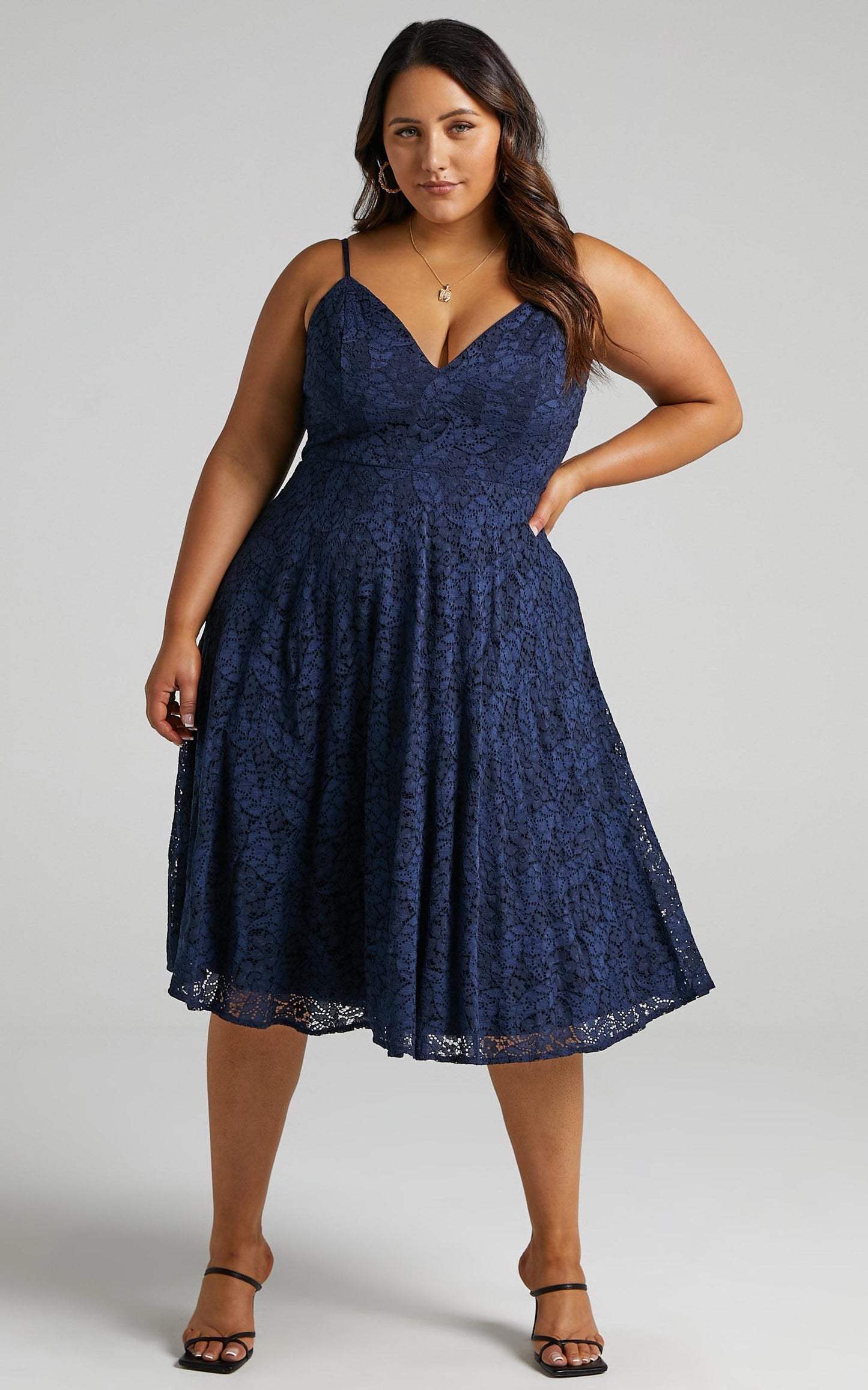 Far Beyond Dress in Navy Lace
