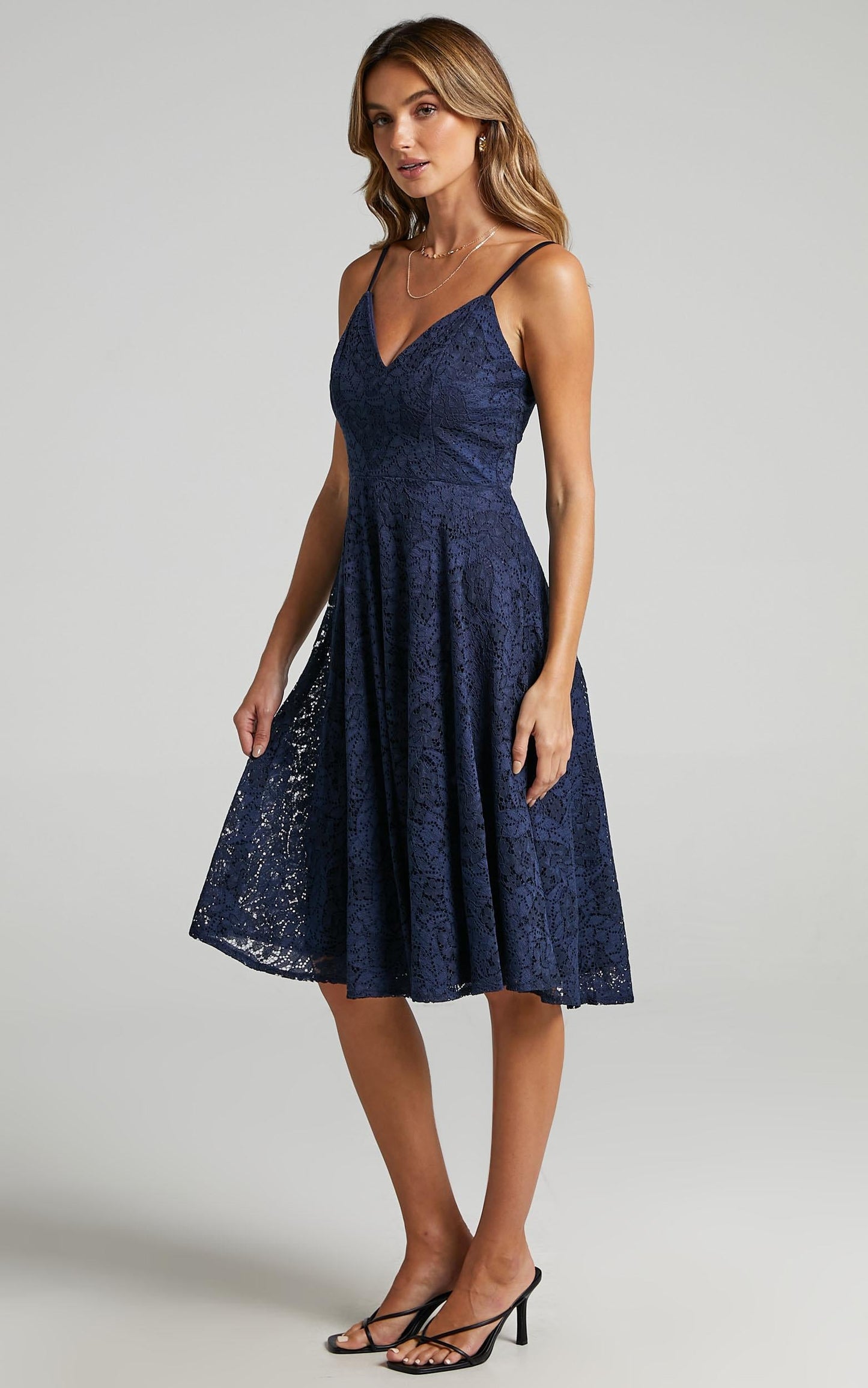Far Beyond Dress in Navy Lace