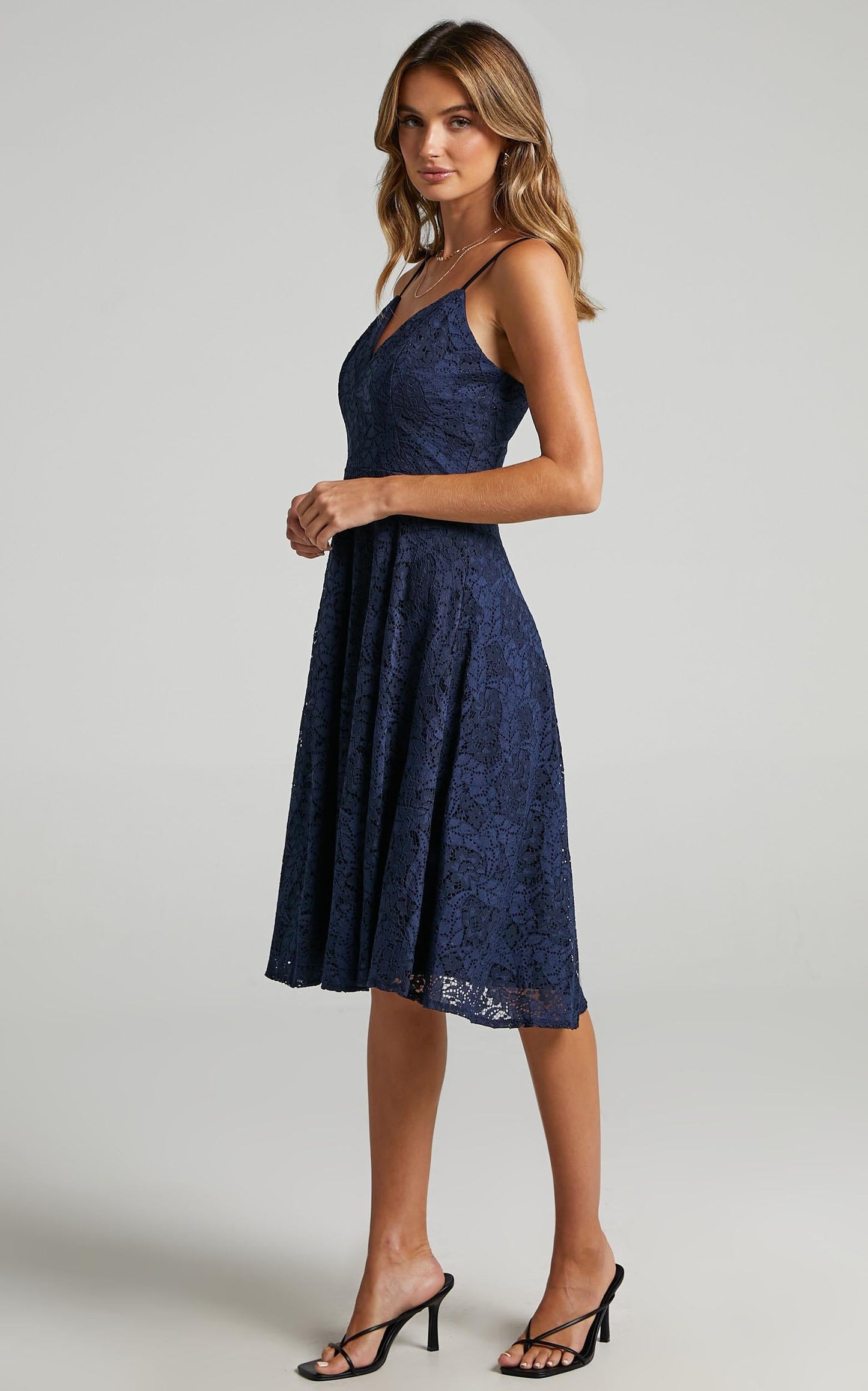 Far Beyond Dress in Navy Lace
