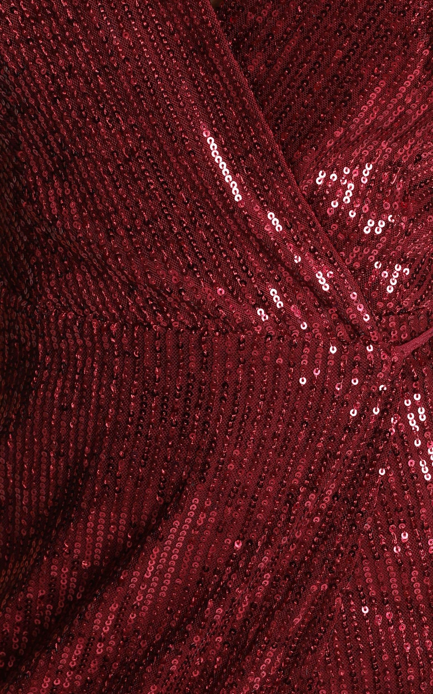 Feeling Pretty Dress In Wine Sequin