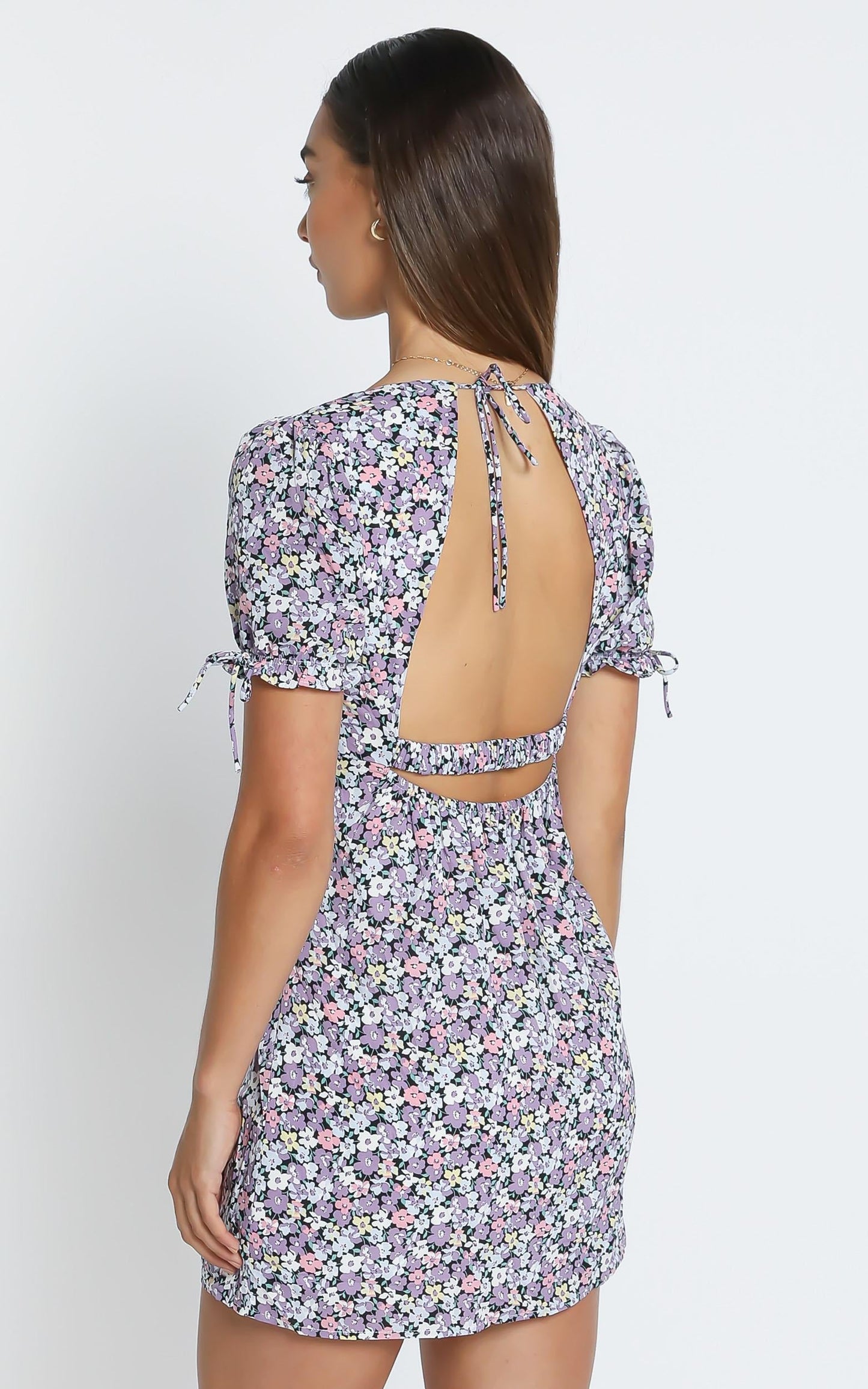 Felicity Dress in Purple Floral