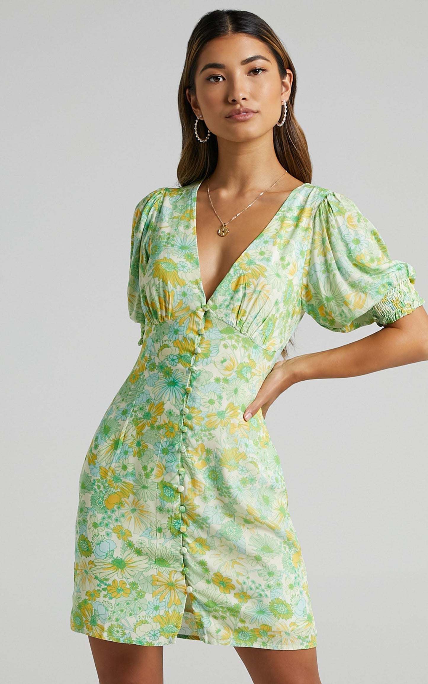 Feronia Dress in Fresh Floral