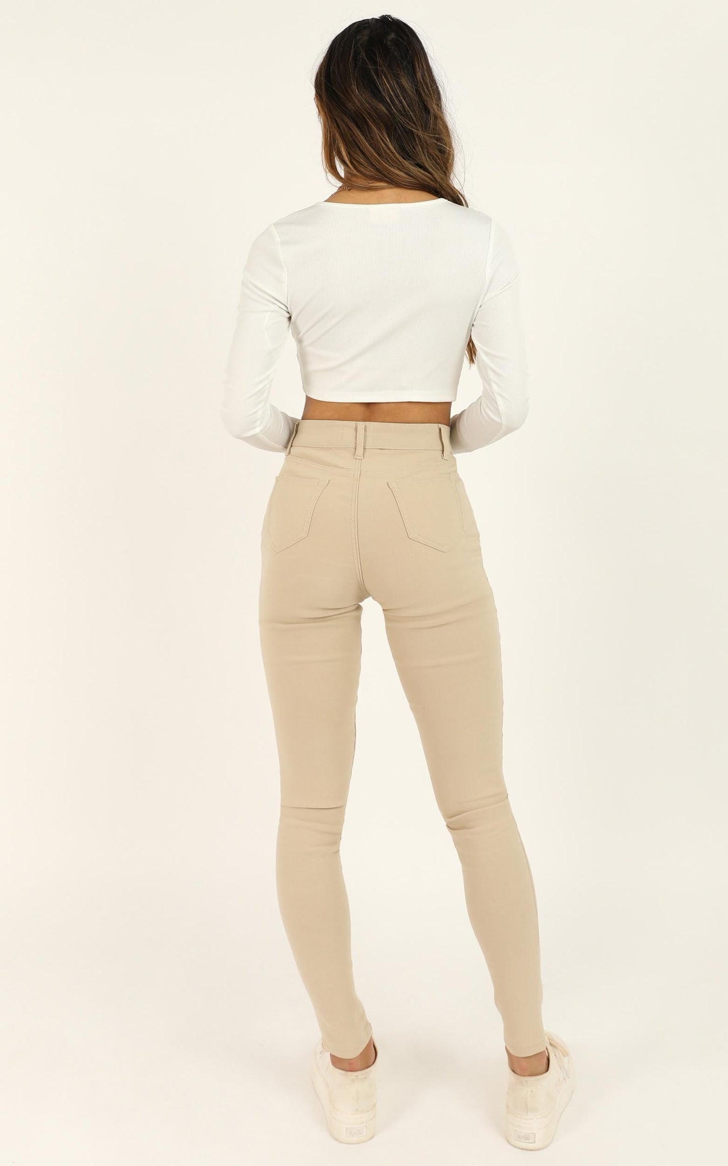 Fill Me In Jeggings In Beige