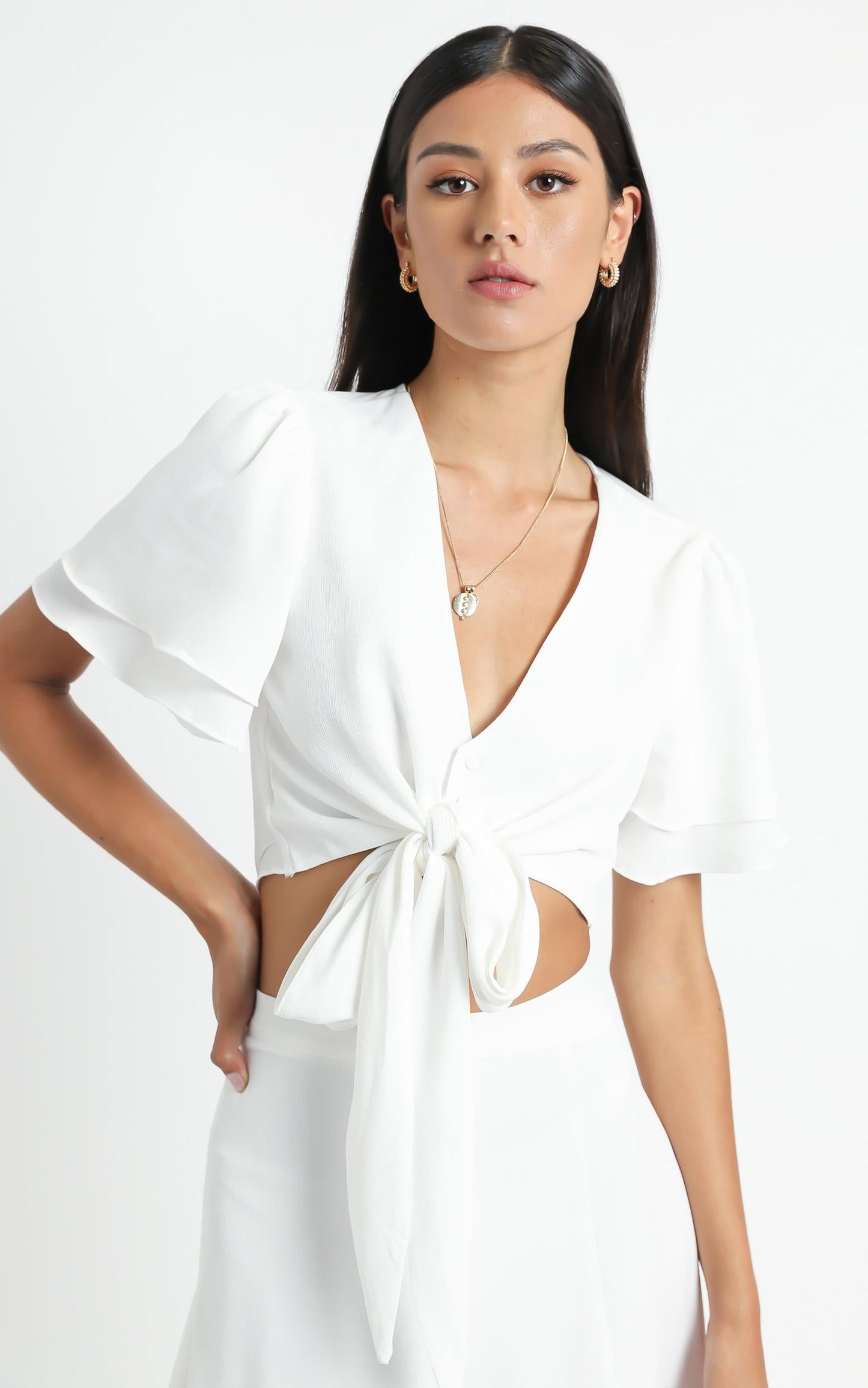First Thing Two Piece Set in White