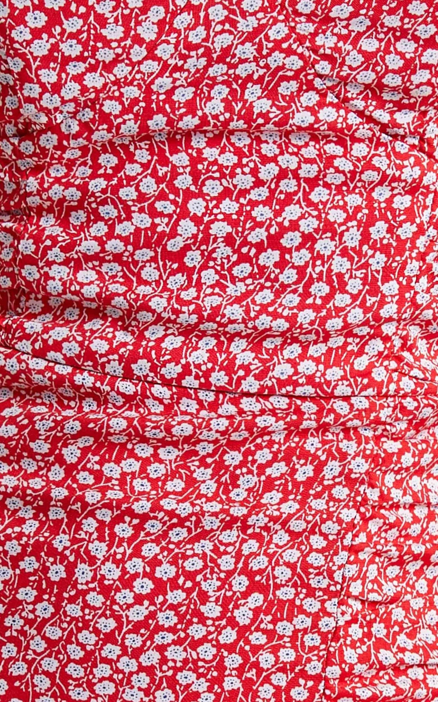 Flaming Star Bodycon Mini Dress in Red Print