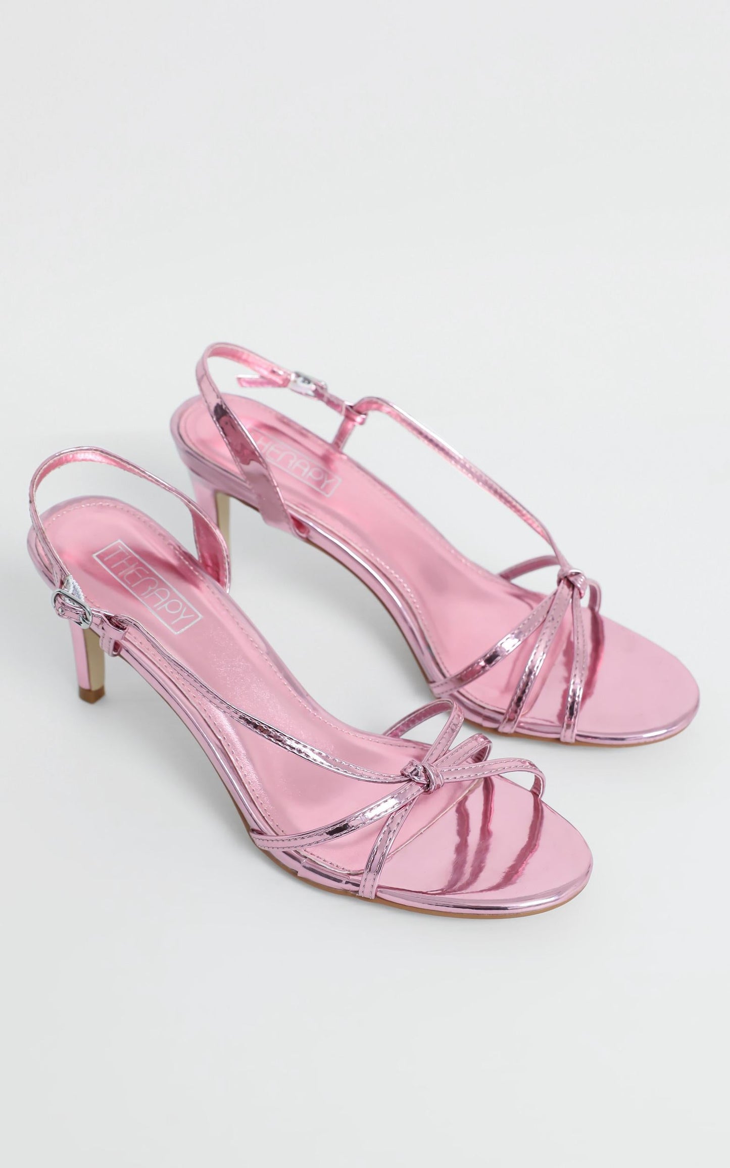 Therapy - Suga Heels in Pink Metallic