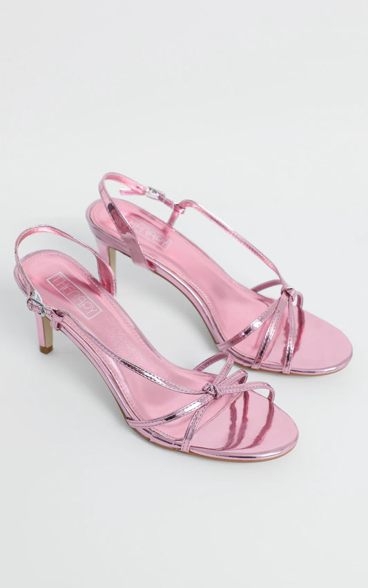 Therapy - Suga Heels in Pink Metallic