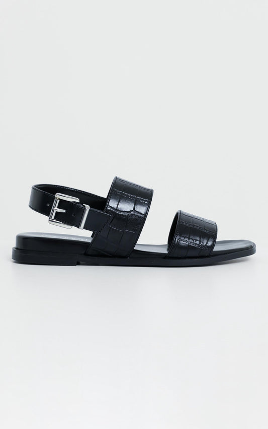 Therapy - Sparrow Sandals in Black Croc