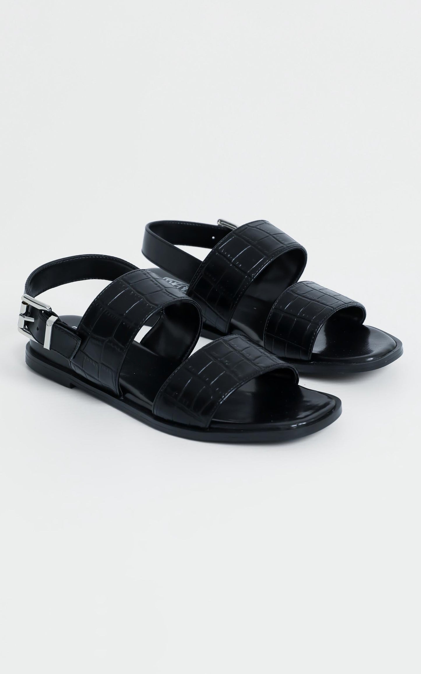 Therapy - Sparrow Sandals in Black Croc