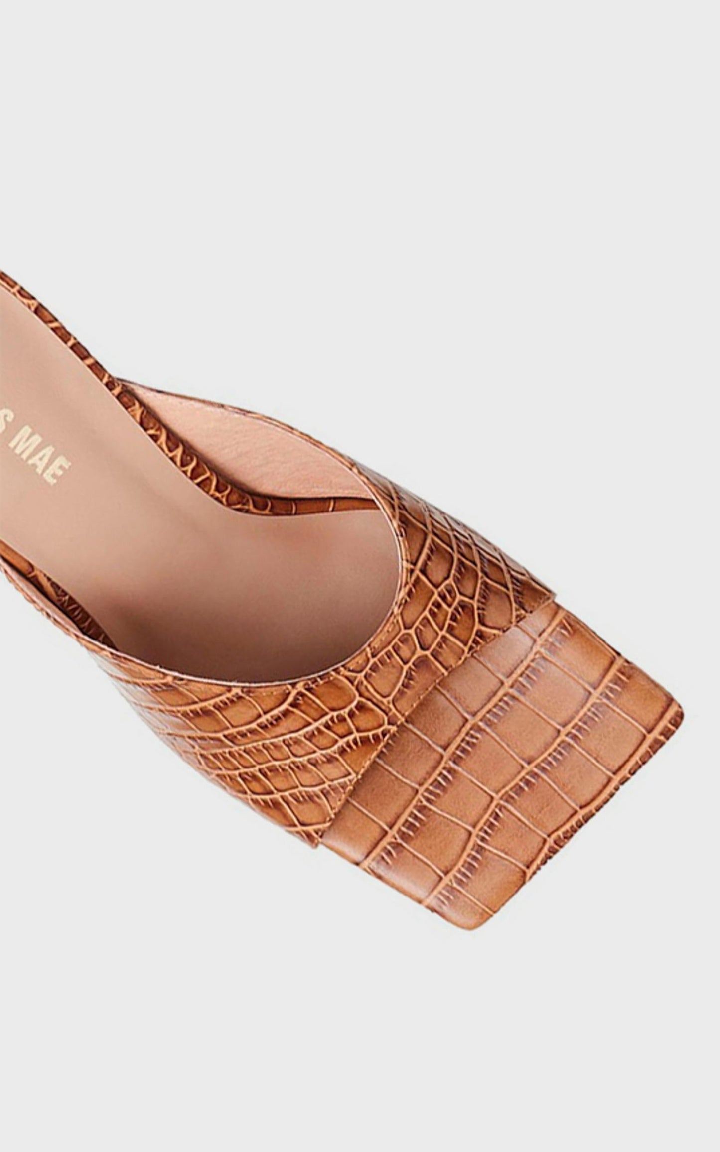 Alias Mae - Flynn Heel in Tan Croc