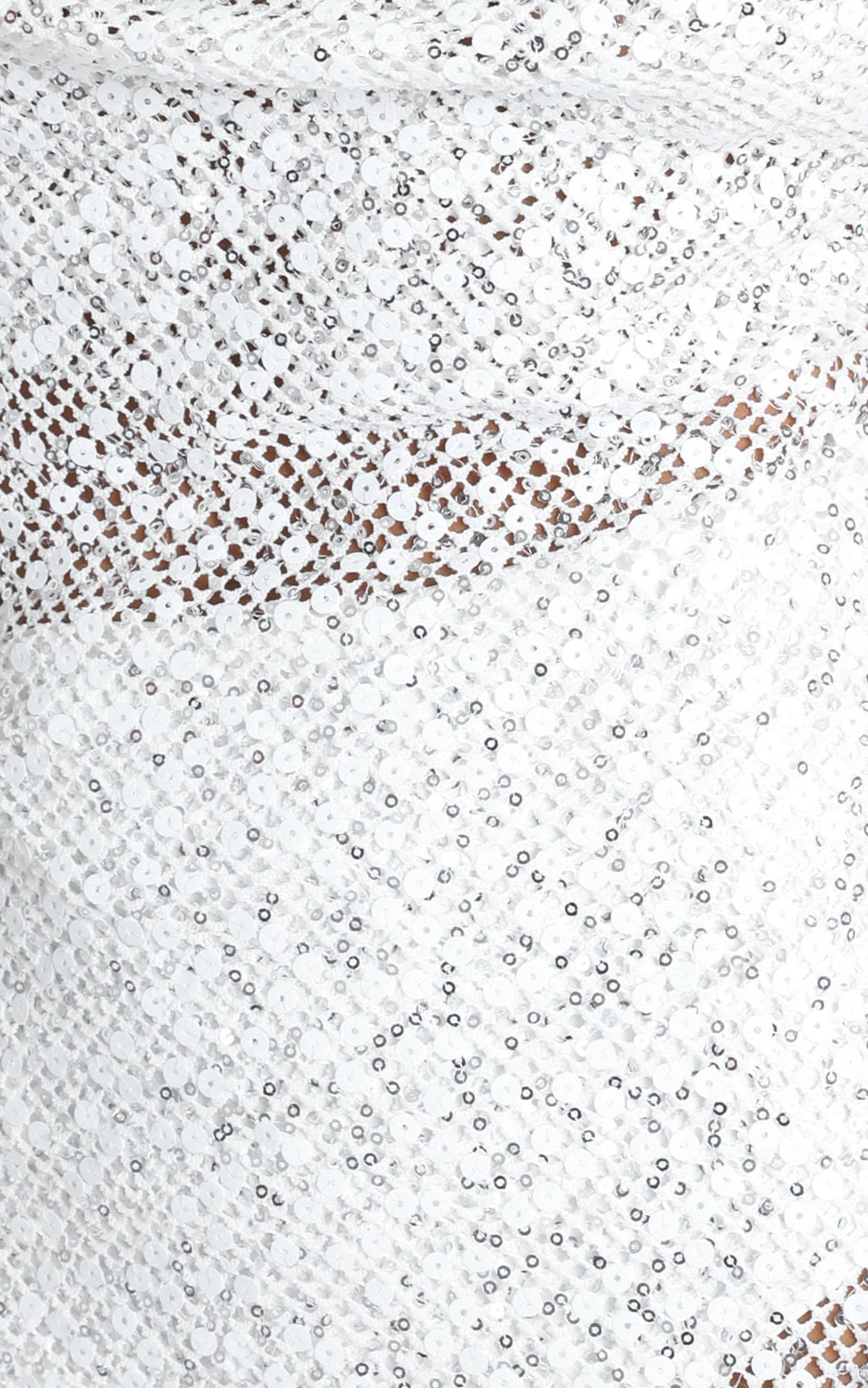 For All The Lovers Dress In White Sequin