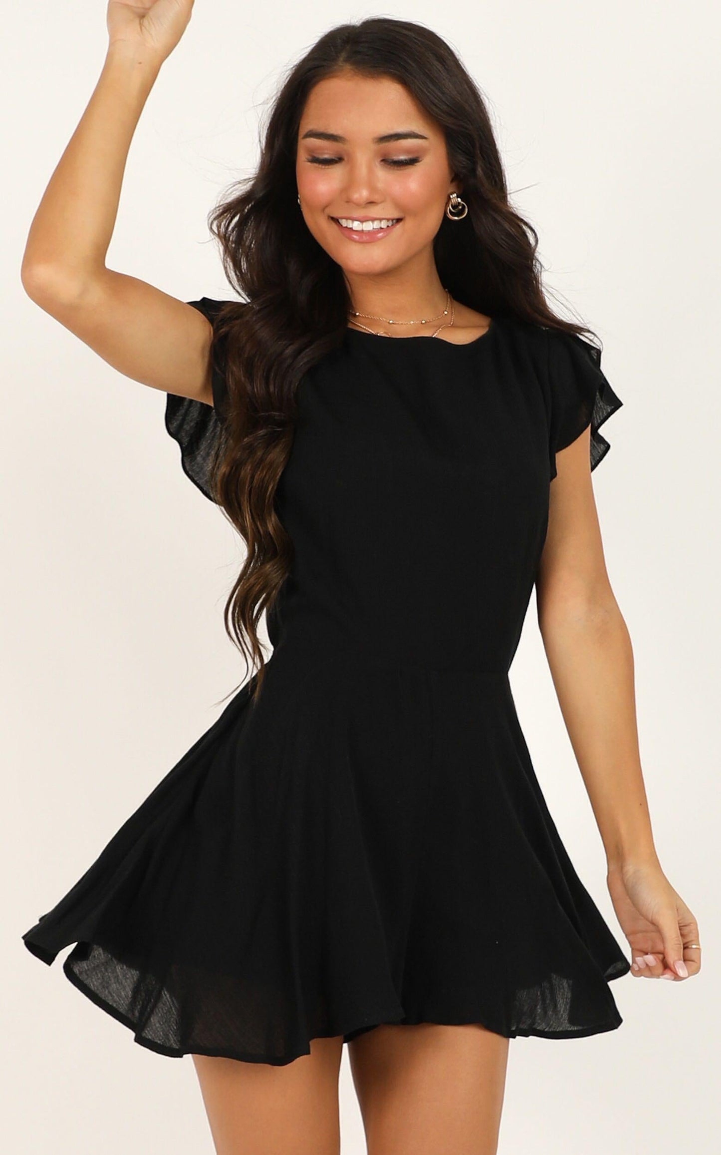 Fortunate Love Playsuit In Black