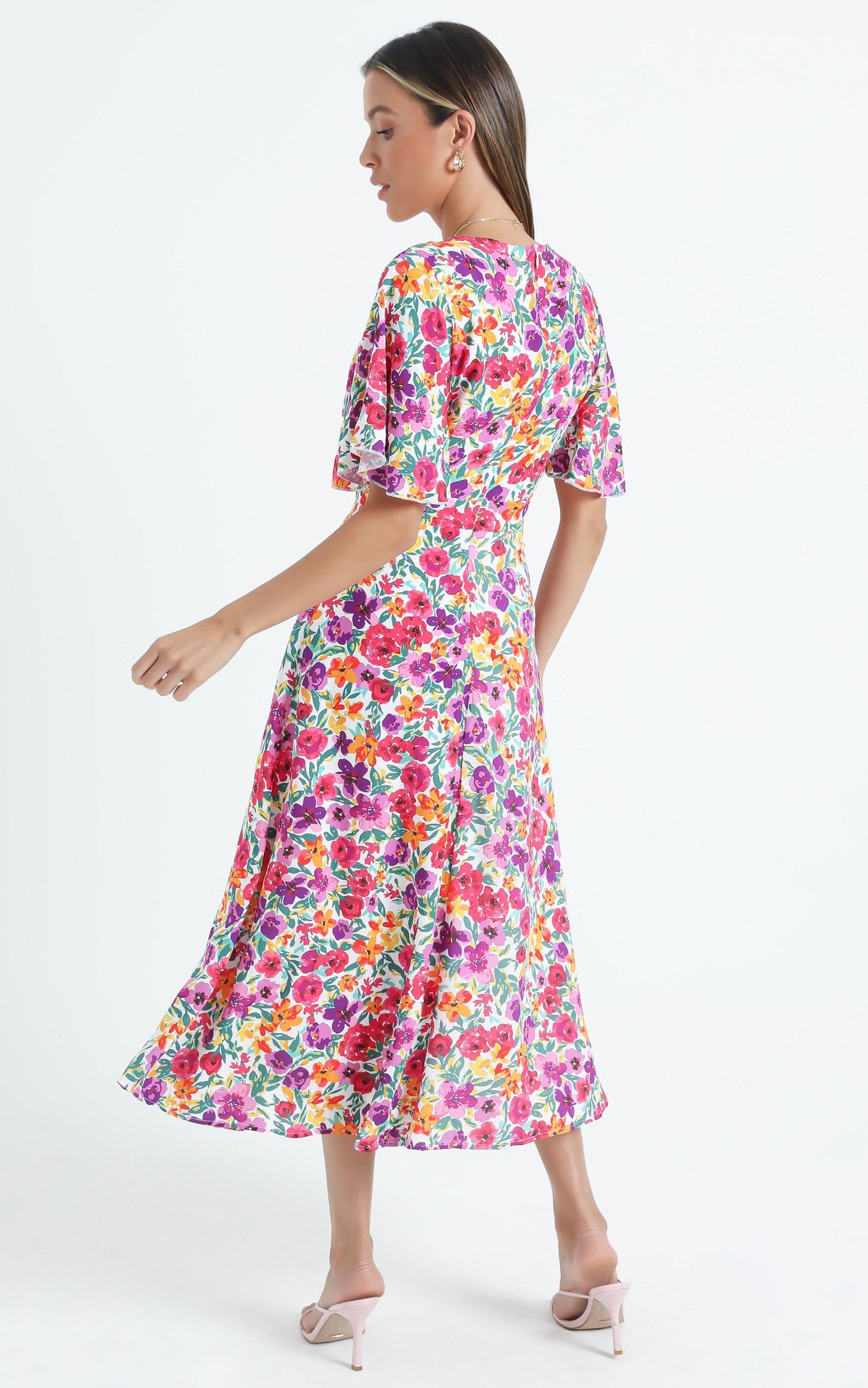 Freda Dress in Packed Floral