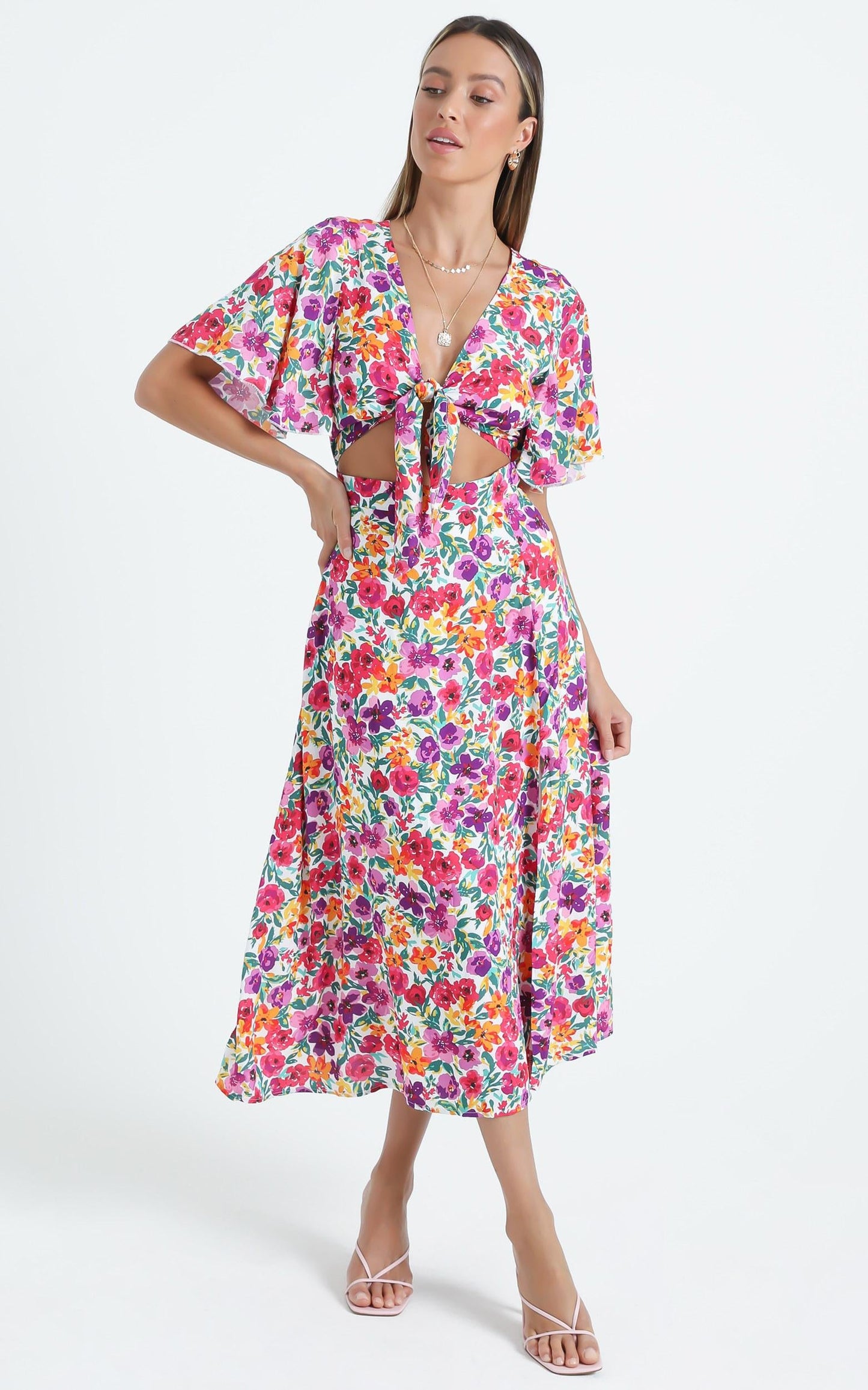 Freda Dress in Packed Floral