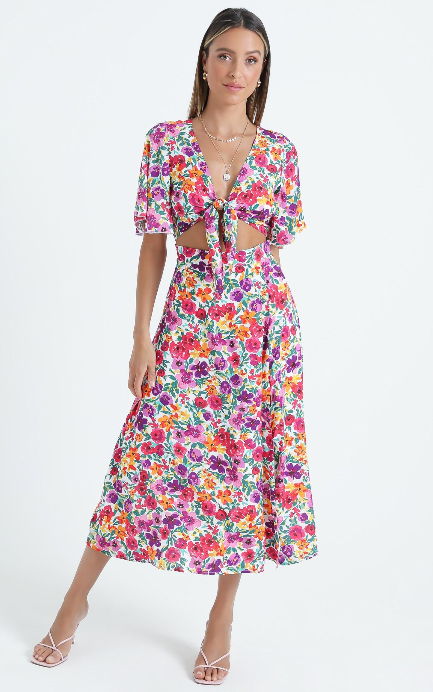 Freda Dress in Packed Floral