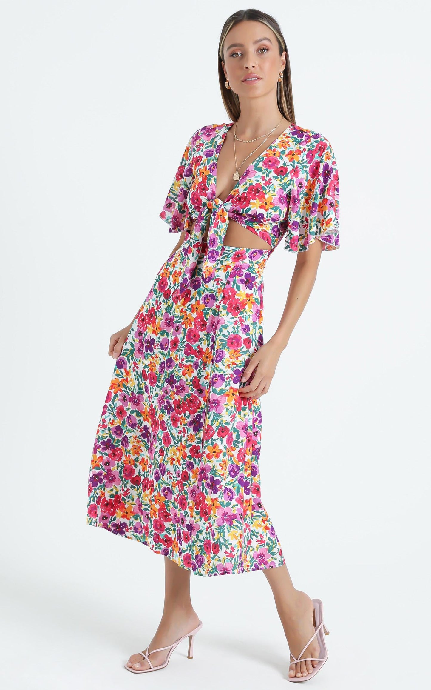 Freda Dress in Packed Floral