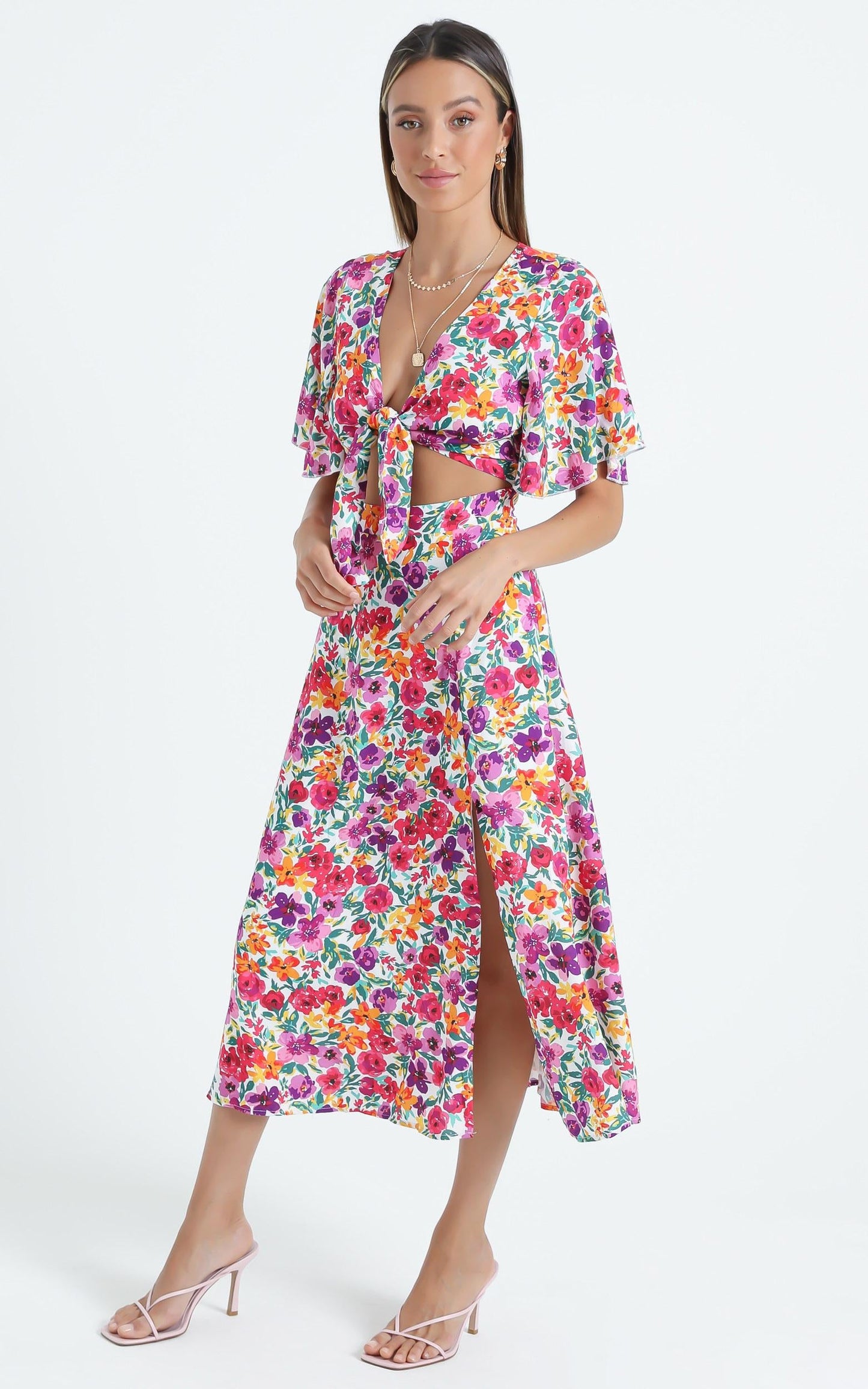 Freda Dress in Packed Floral
