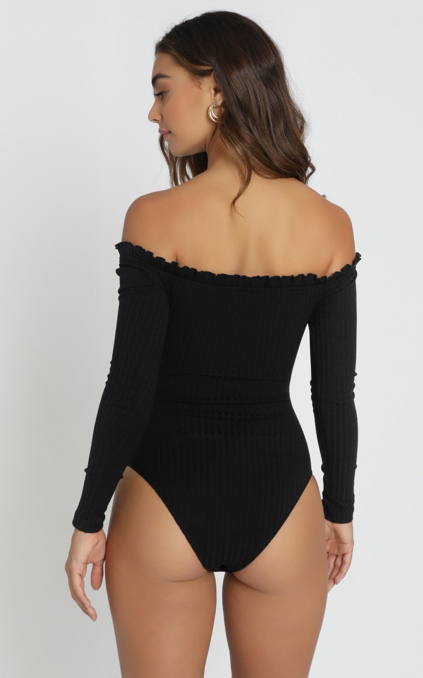 Fresh As A Daisy Bodysuit In Black