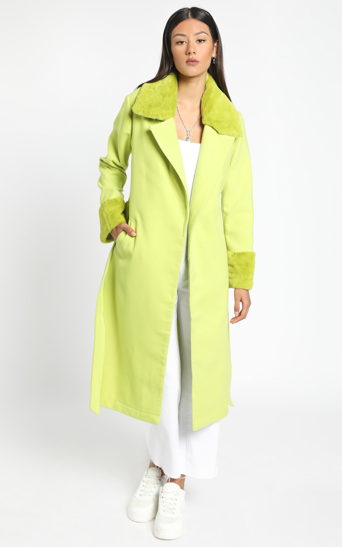 Manhattan Mornings Coat in Green