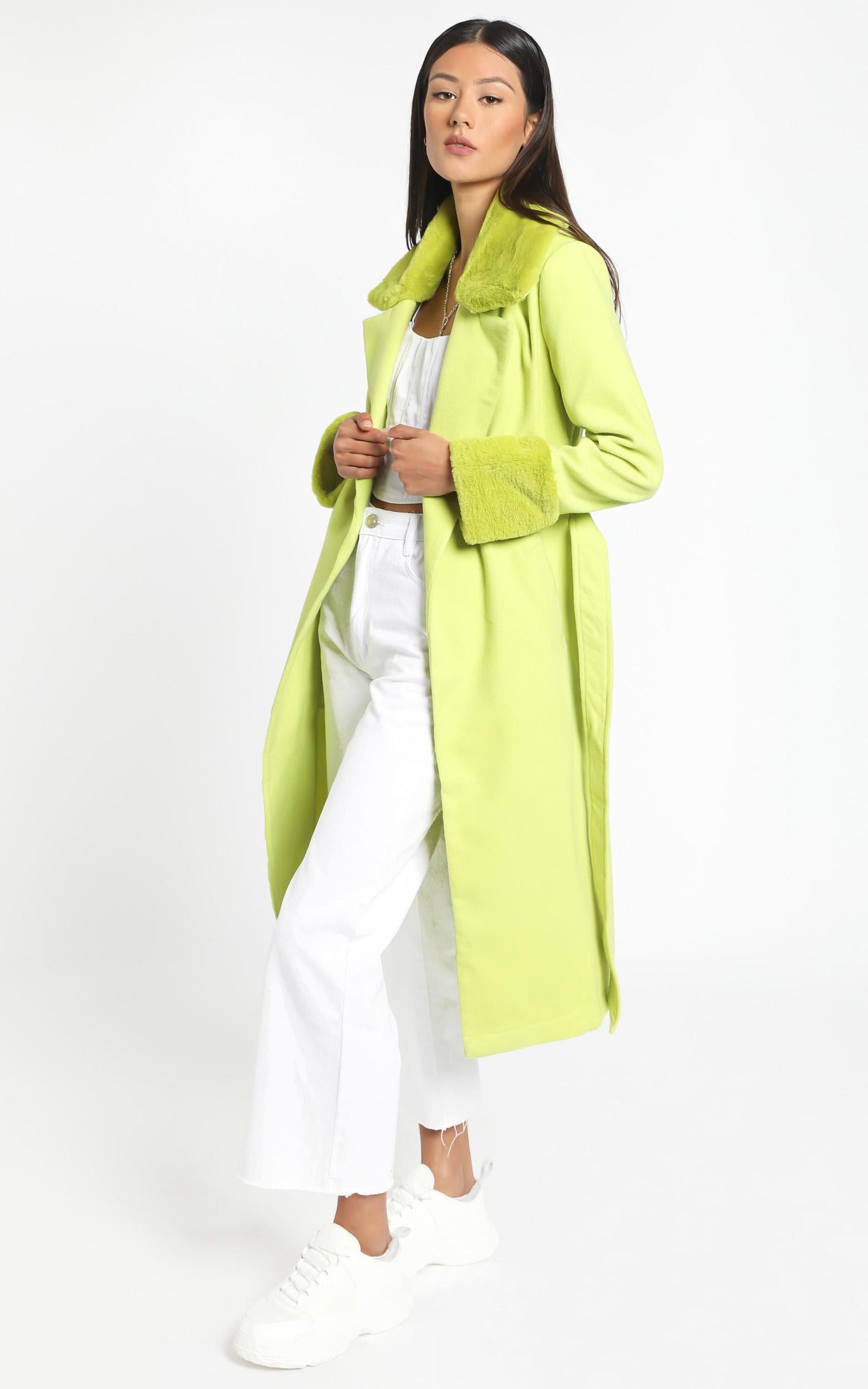 Manhattan Mornings Coat in Green